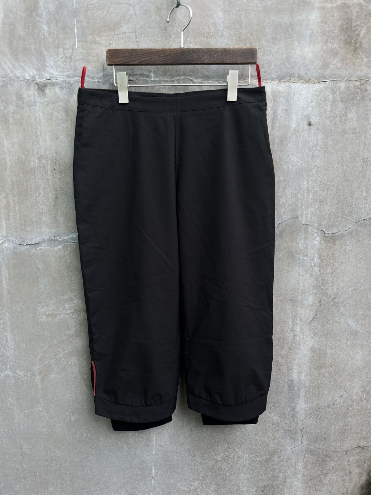 Prada Red Tab Cropped Trouser Size US 30 / EU 46 - 1 Thumbnail