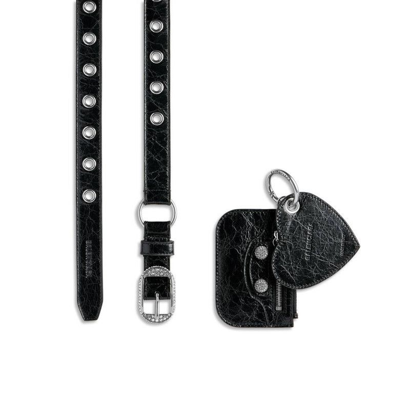 Balenciaga o1bcso1str0226 Size: 90 / Le Cagole Charms Belt Black Size 36 - 1 Thumbnail