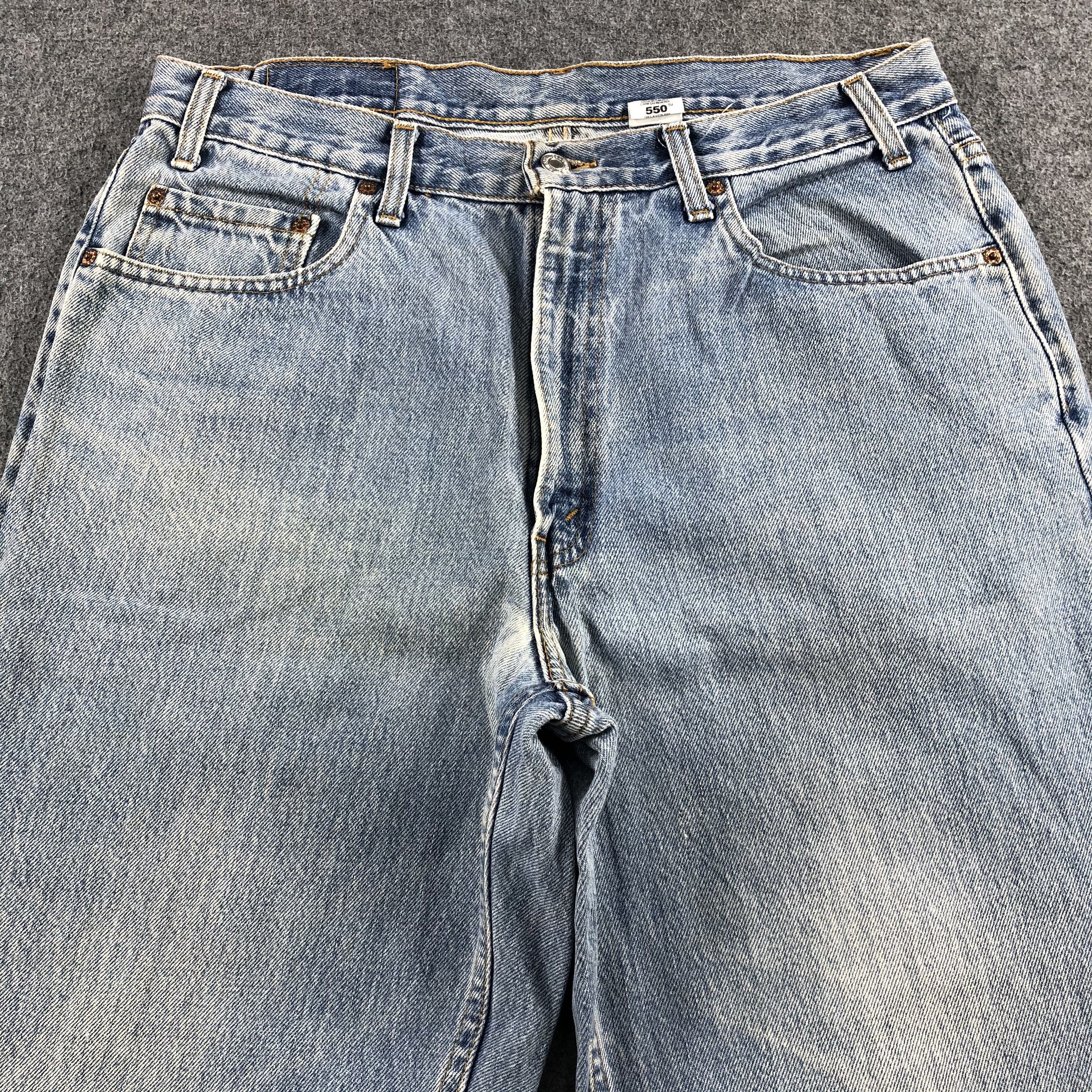 Levi's Vintage 90s Light Wash Levis 550 Jeans-J2190 Size US 33 - 3 Thumbnail