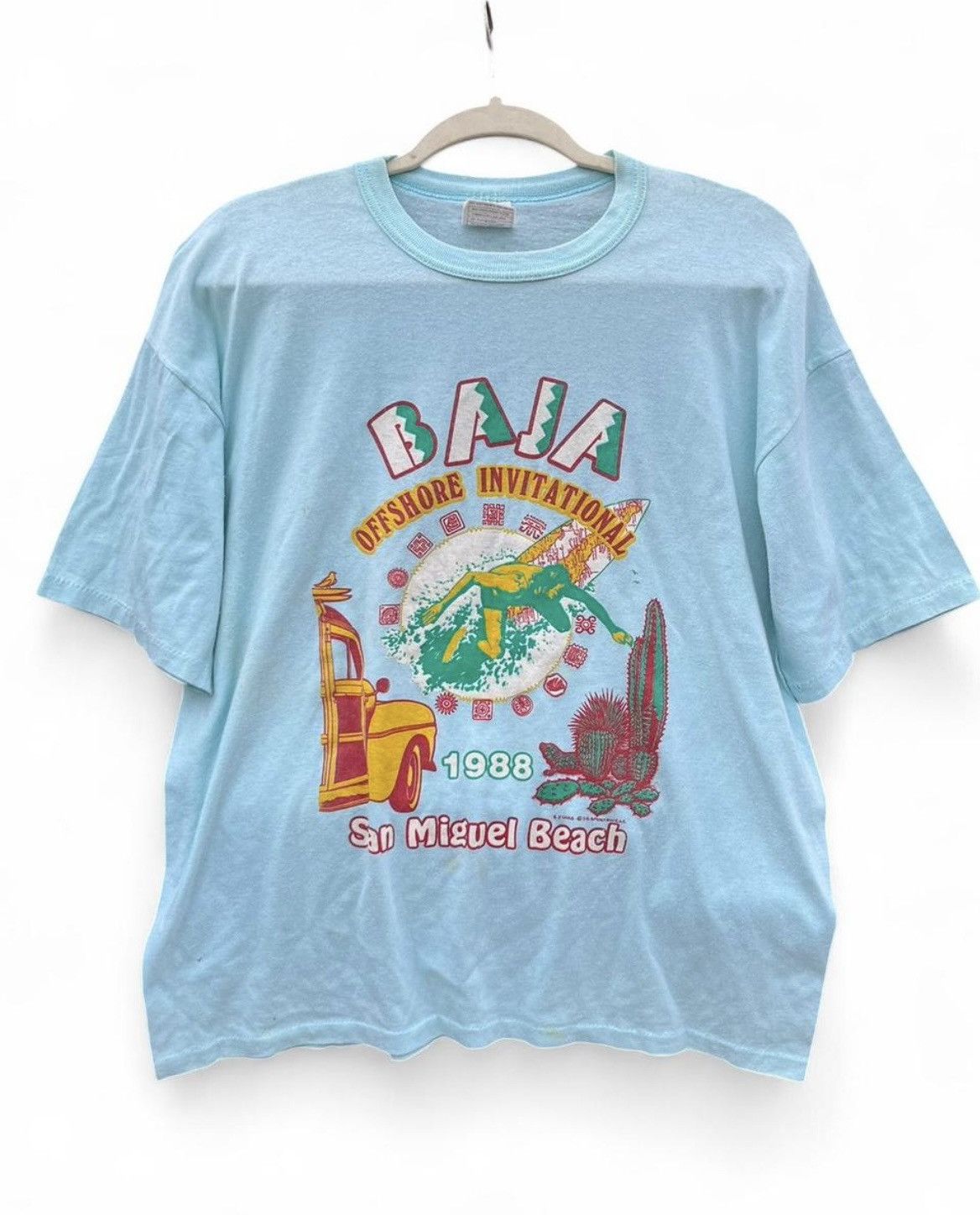 Vintage Vintage D&G 1988 Baja Offshore San Miguel Beach T-Shirt Size US L / EU 52-54 / 3 - 1 Thumbnail