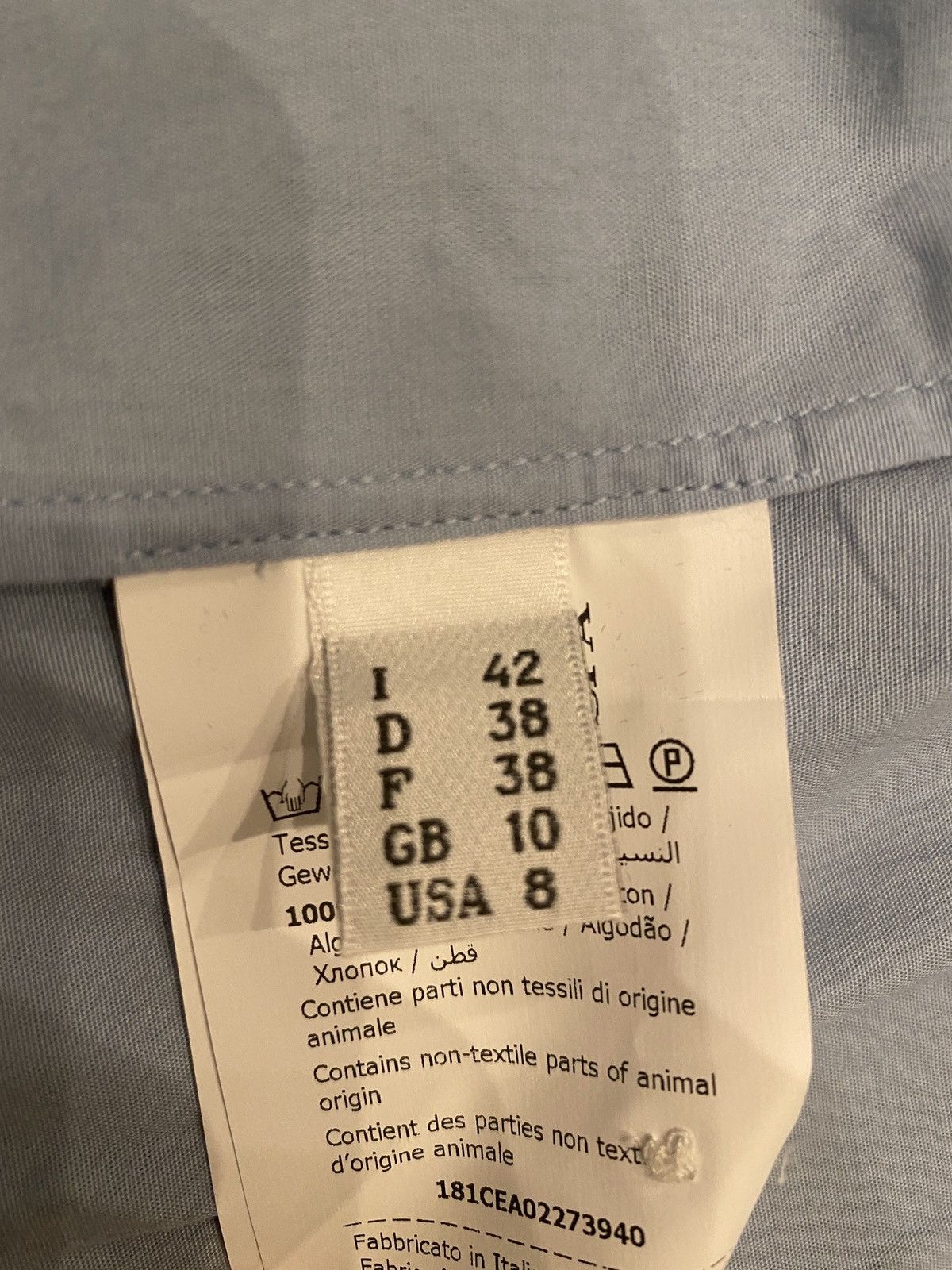 Cedric Charlier Cedric Charlier Light Blue Button Up Size M / US 6-8 / IT 42-44 - 4 Thumbnail