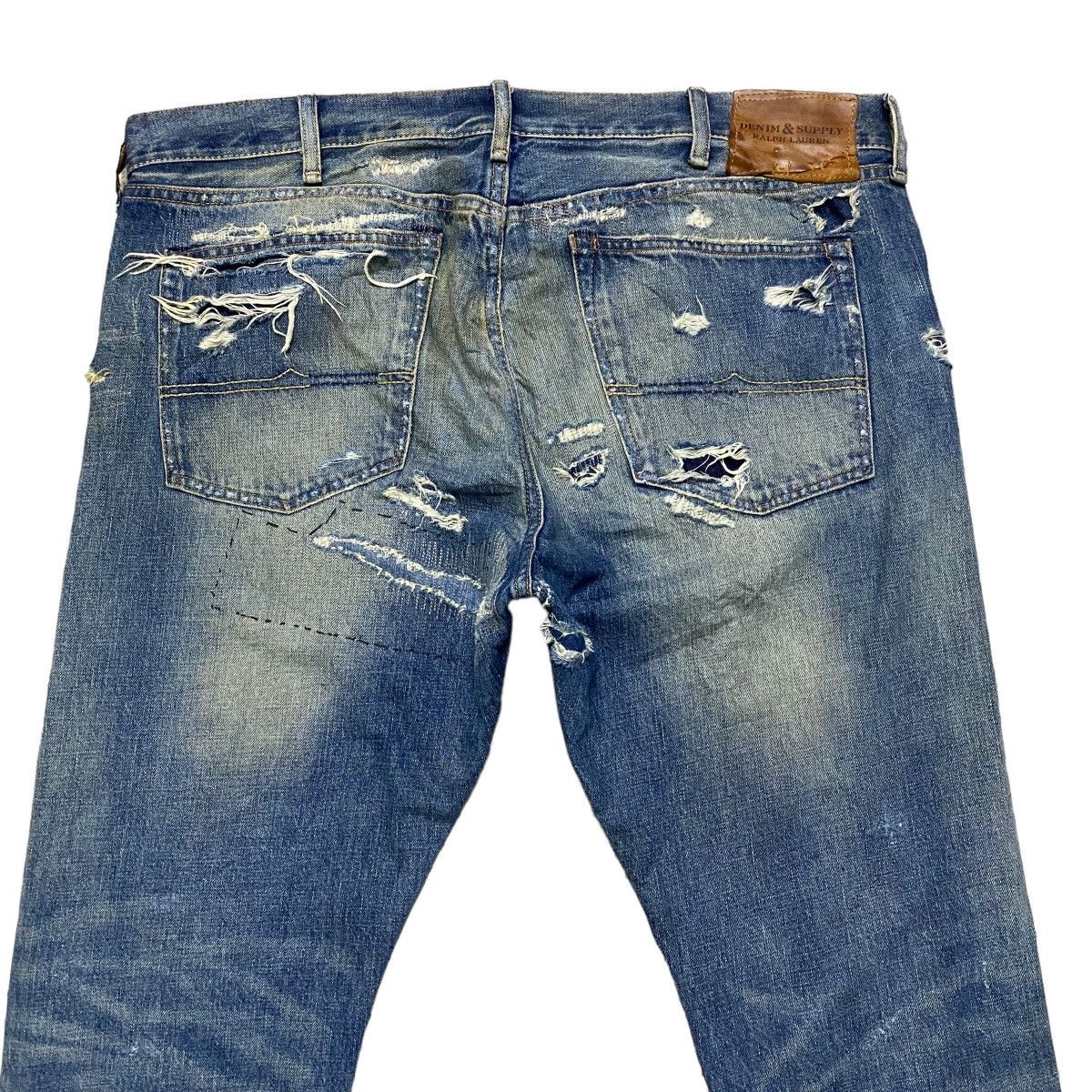 Denim & Supply Ralph Lauren Denim And Supply Ralph Lauren Distress Denim Patchwork Jeans Size US 38 / EU 54 - 11 Thumbnail