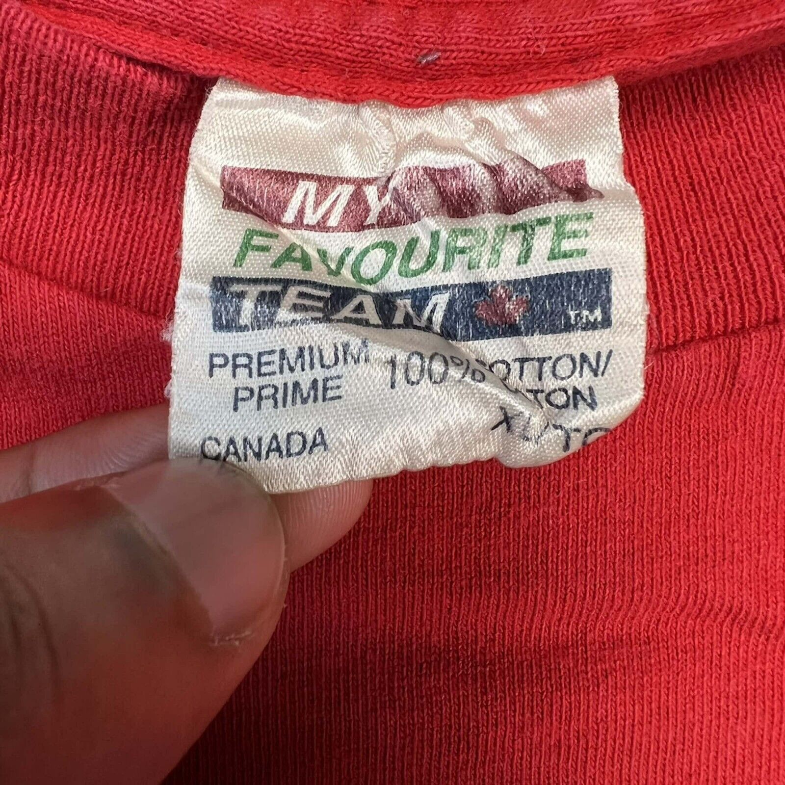 NHL Vintage 90s Montreal Canadiens T Shirt Hockey Short Sleeve Size US XL / EU 56 / 4 - 4 Thumbnail