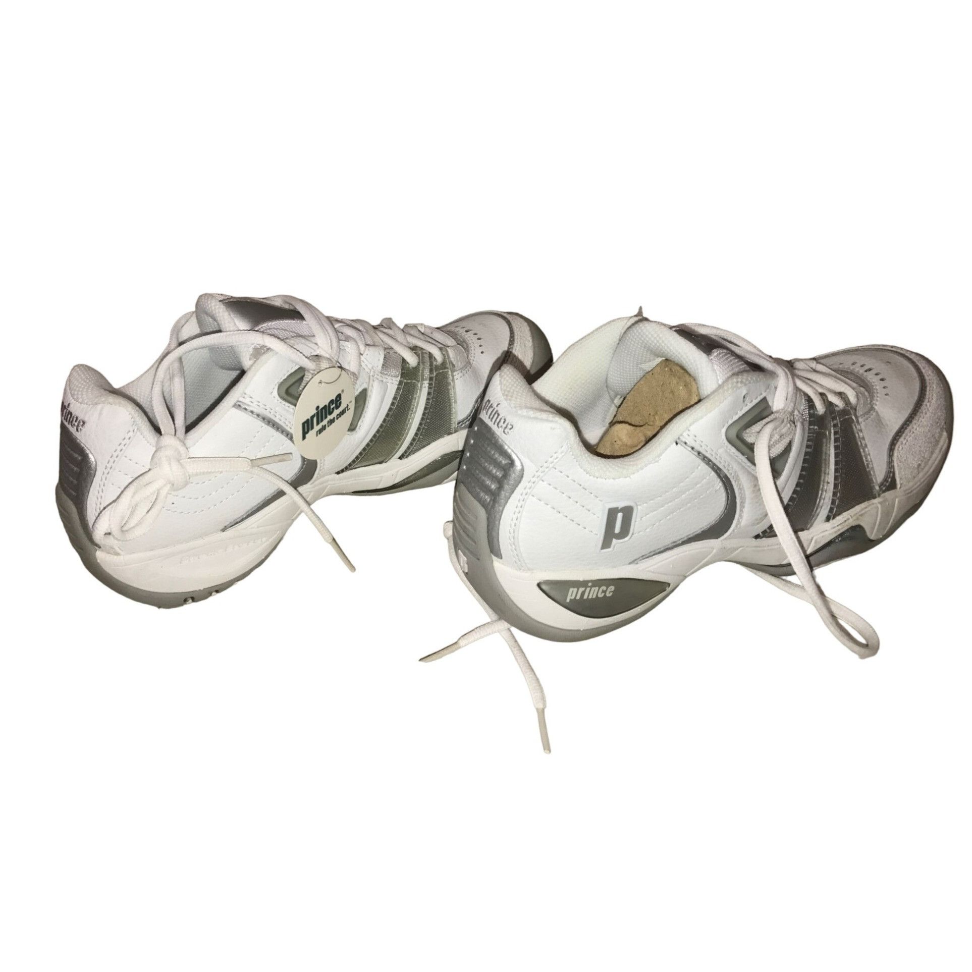 Prince Prince T10 Women's White and Gray Tennis Shoes Size US 8.5 / IT 38.5 - 2 Thumbnail
