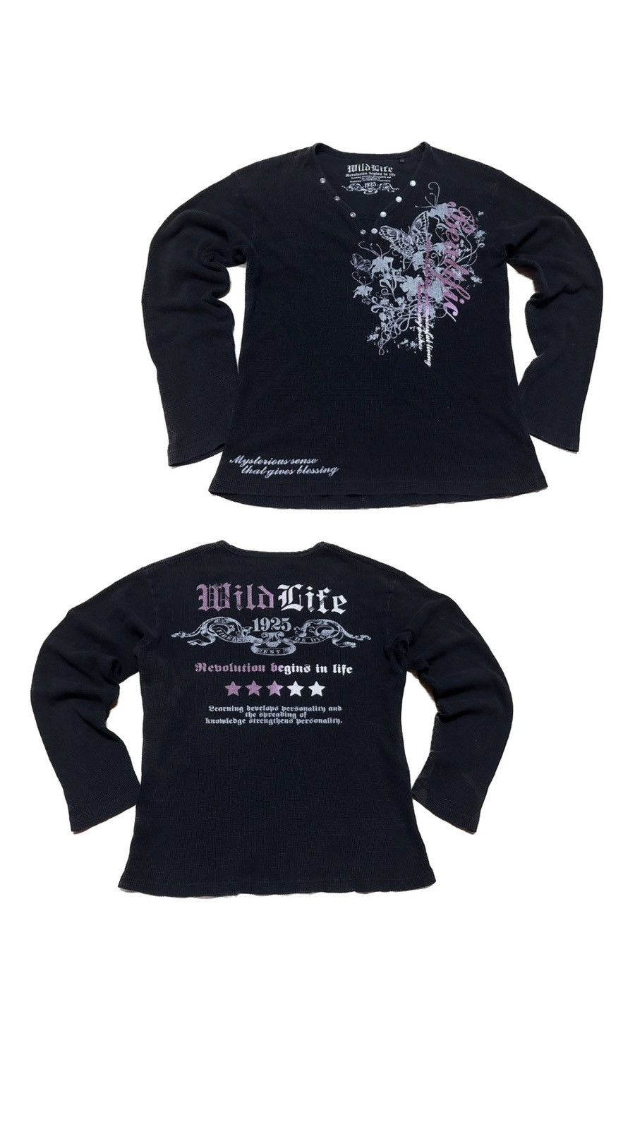If Six Was Nine × Japanese Brand × Le Grande Bleu (L.G.B.) Y2k Poem Long Sleeve Japanese Brand 🔥Rare Size US M / EU 48-50 / 2 - 1 Thumbnail