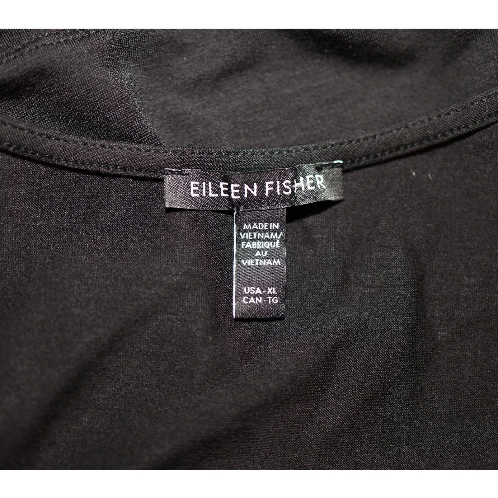 Eileen Fisher EILEEN FISHER Black Basic Tencel Lyocell Tank Top Size XL Size XL / US 12-14 / IT 48-50 - 5 Thumbnail