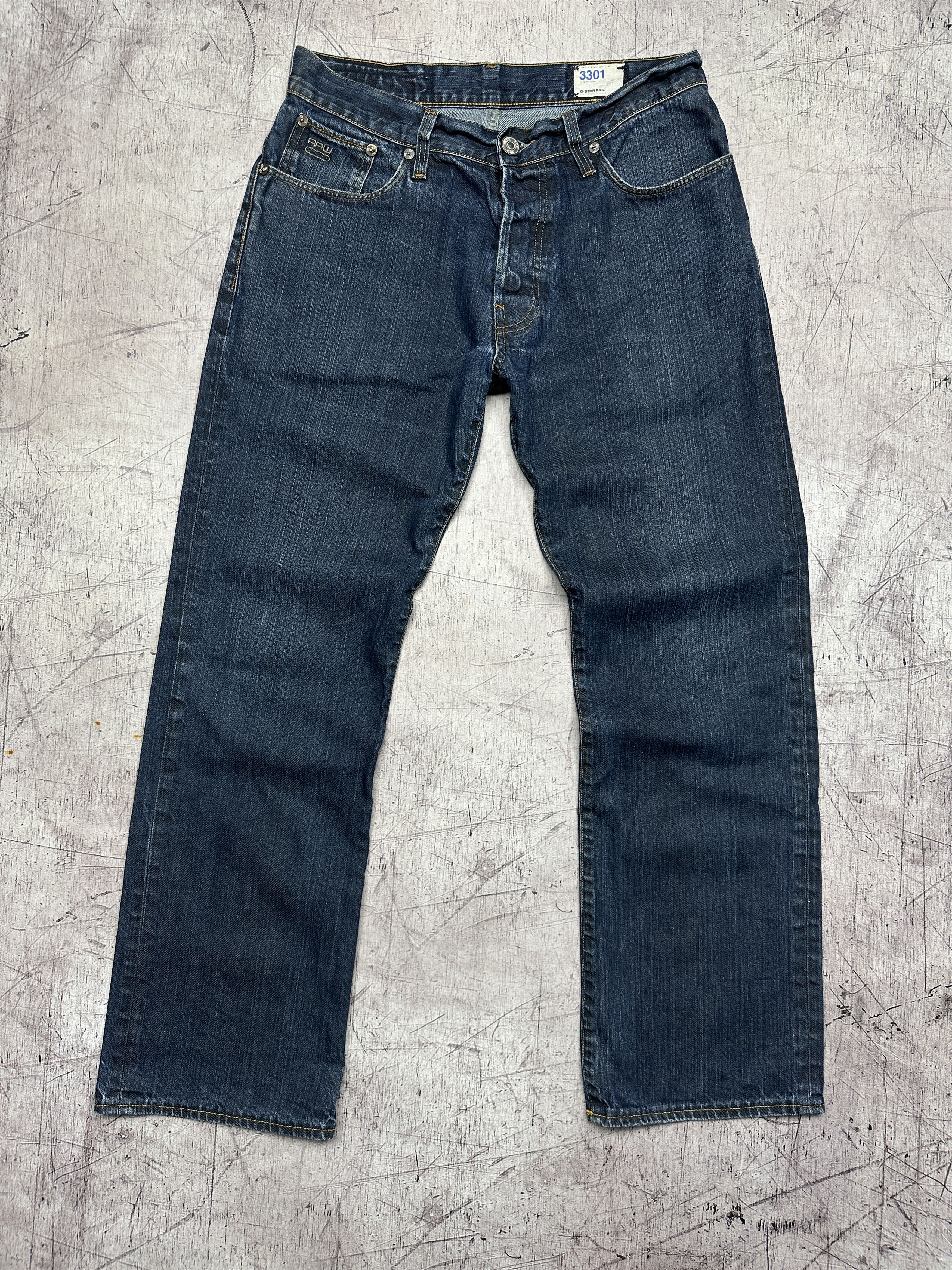 G-Star G Star Raw 3301 Loose Mens Denim Pants Jeans Size US 31 - 1 Thumbnail