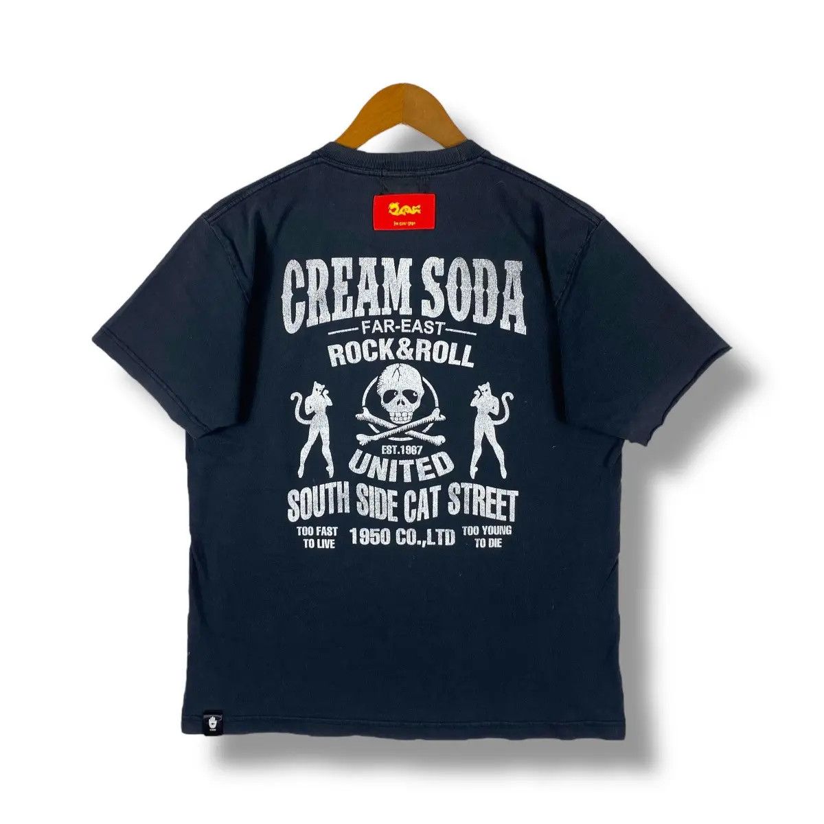 Japanese Brand × Seditionaries Vintage 00's CREAM SODA Graphic Punk Gothic Tee Shirt Size US M / EU 48-50 / 2 - 1 Thumbnail
