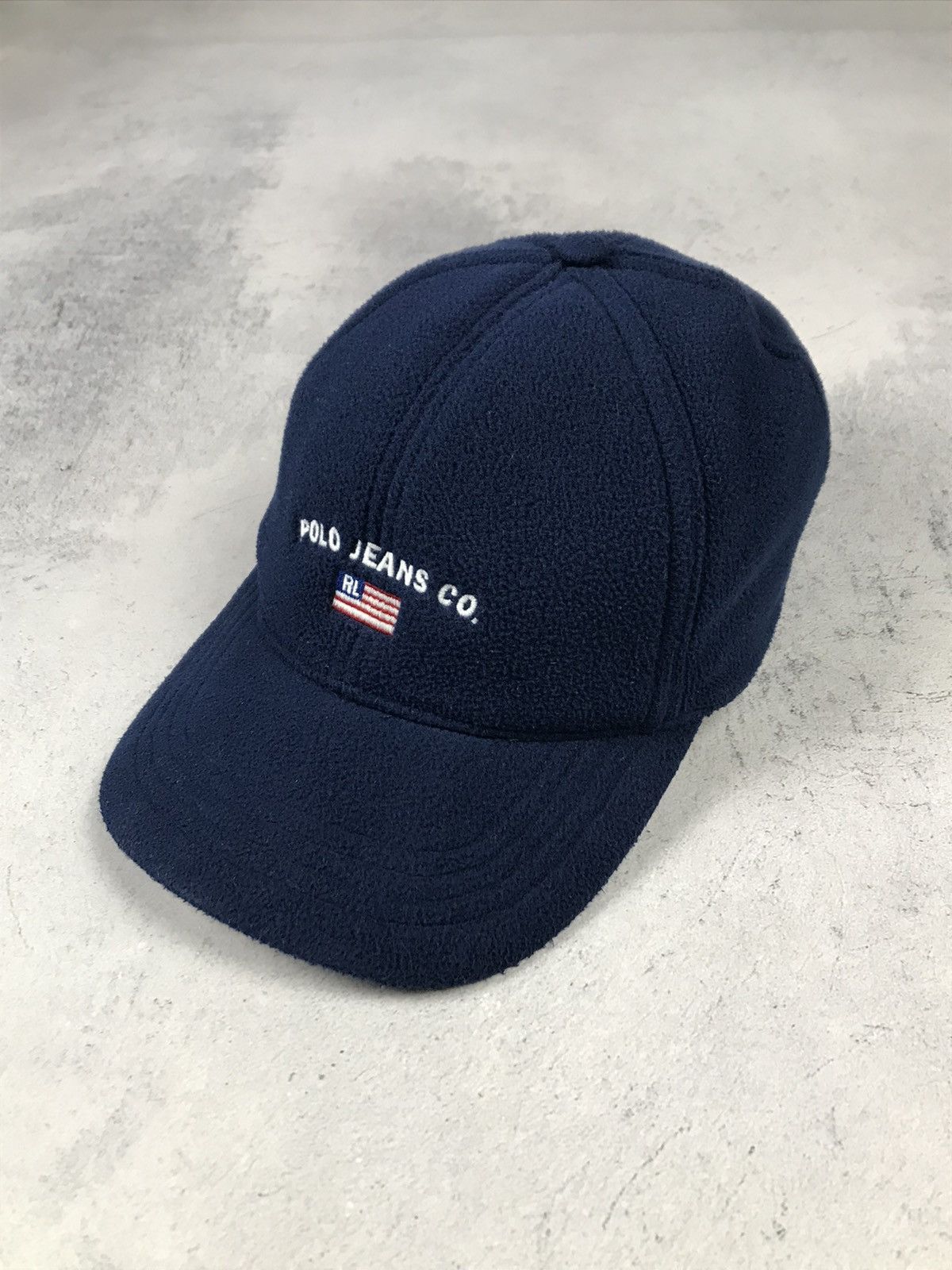 Lauren Ralph Lauren × Vintage Vintage Polo Jeans Co Ralph Lauren Fleece Cap Size ONE SIZE - 2 Thumbnail