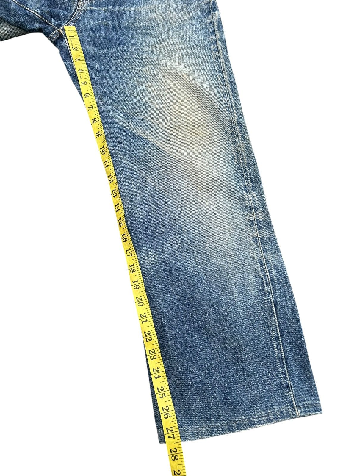 Japanese Brand × Kapital × Vintage HR.MARKET BLUE BLUE SELVEDGE Distressed Denim Jeans Size US 30 / EU 46 - 24 Thumbnail