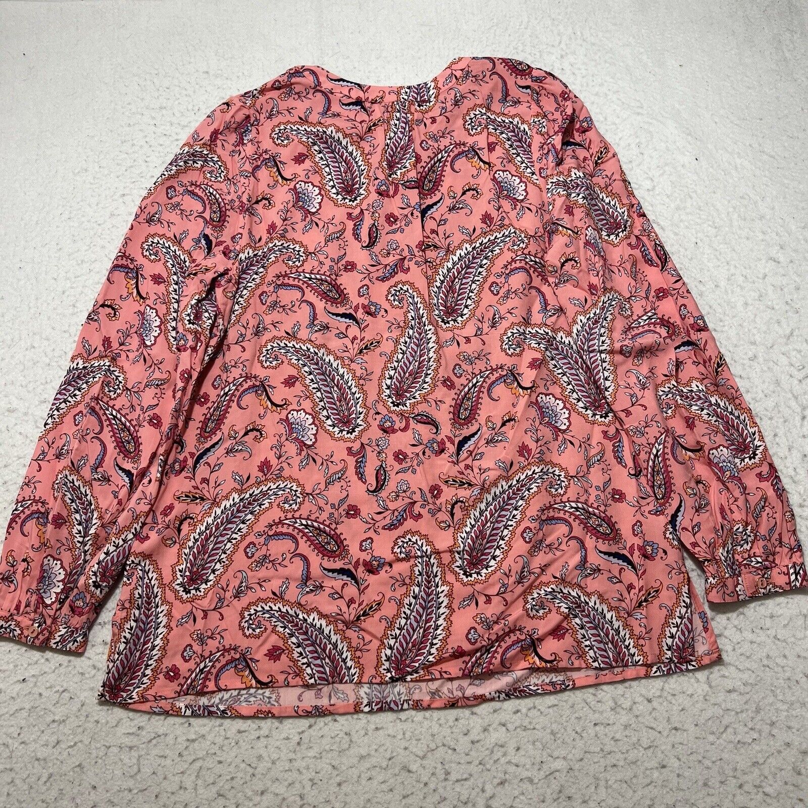 Other Talbots Small Pink Paisley Blouse Button Up Colorful Top Size S / US 4 / IT 40 - 9 Thumbnail