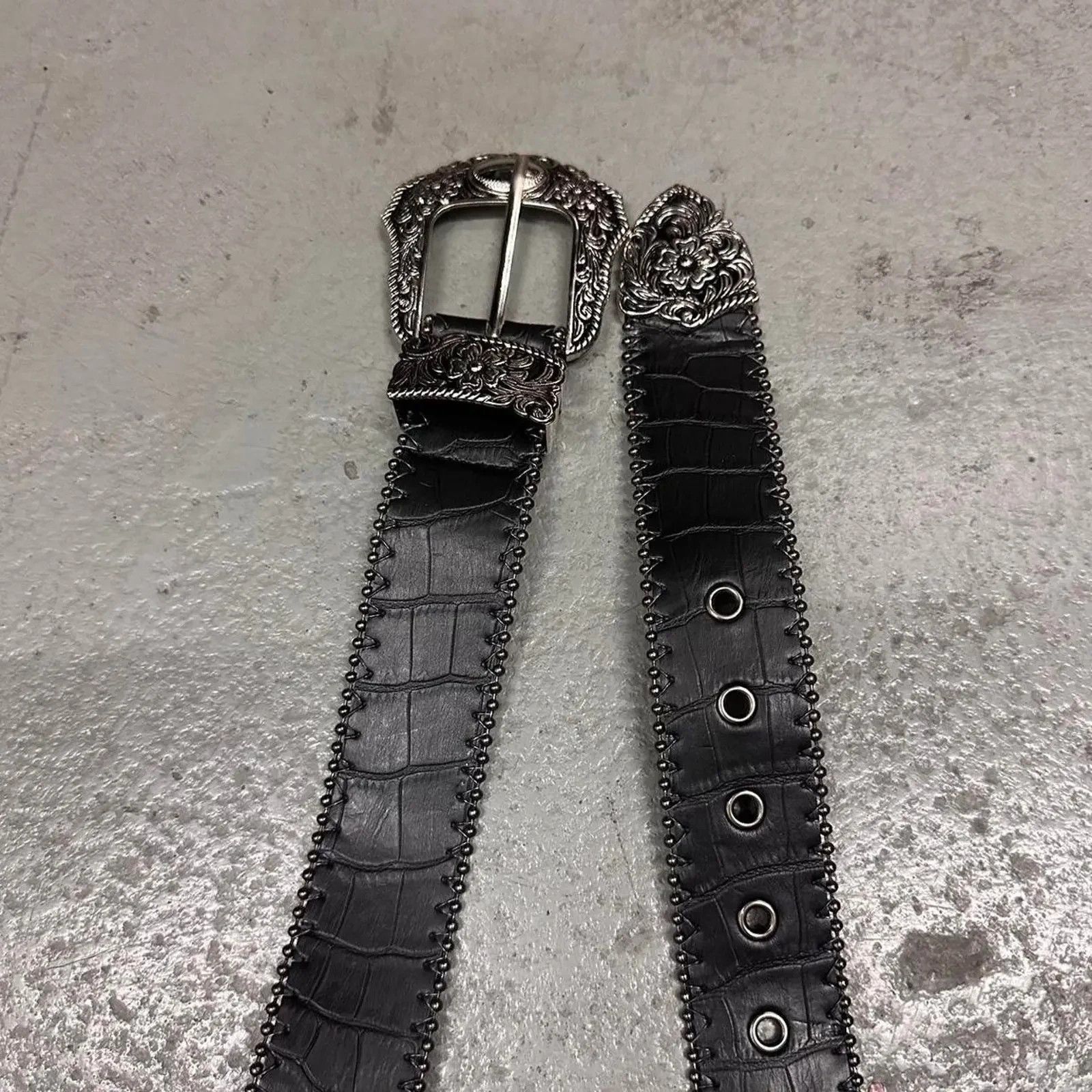 Other Vintage black western snakeskin MENS Size 32 - 3 Thumbnail