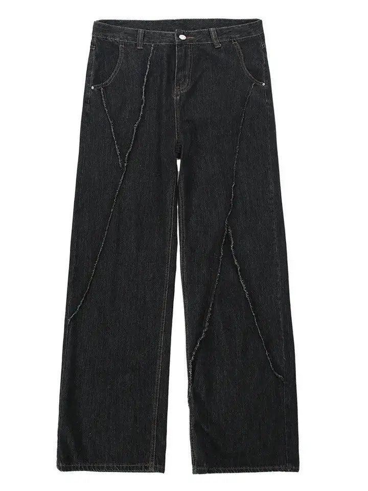 Japanese Brand Frayed Hip-hop Jeans Torn Patchwork Trousers Loose Casual Size US 34 / EU 50 - 6 Thumbnail