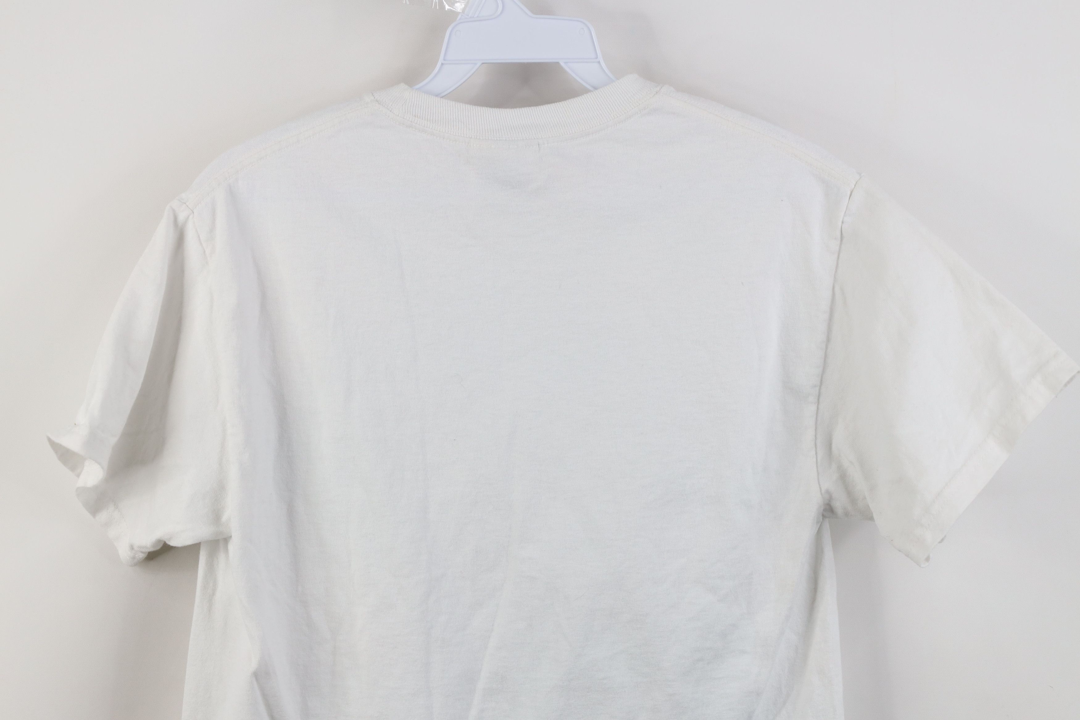Hanes Vintage 90s Y2K Hanes Heavyweight Pocket T-Shirt White Size US S / EU 44-46 / 1 - 12 Thumbnail