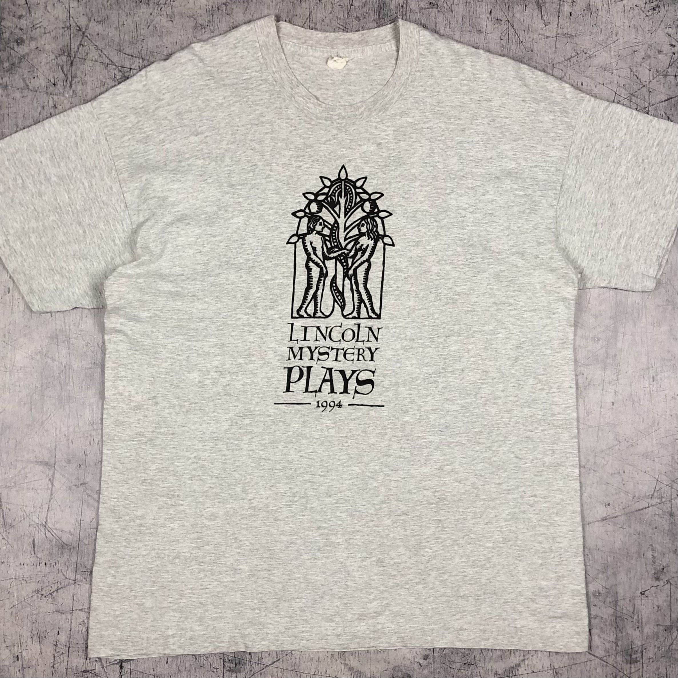 Vintage 1994 Lincoln Mystery Plays Adam Eva Tee Size US XL / EU 56 / 4 - 1 Thumbnail