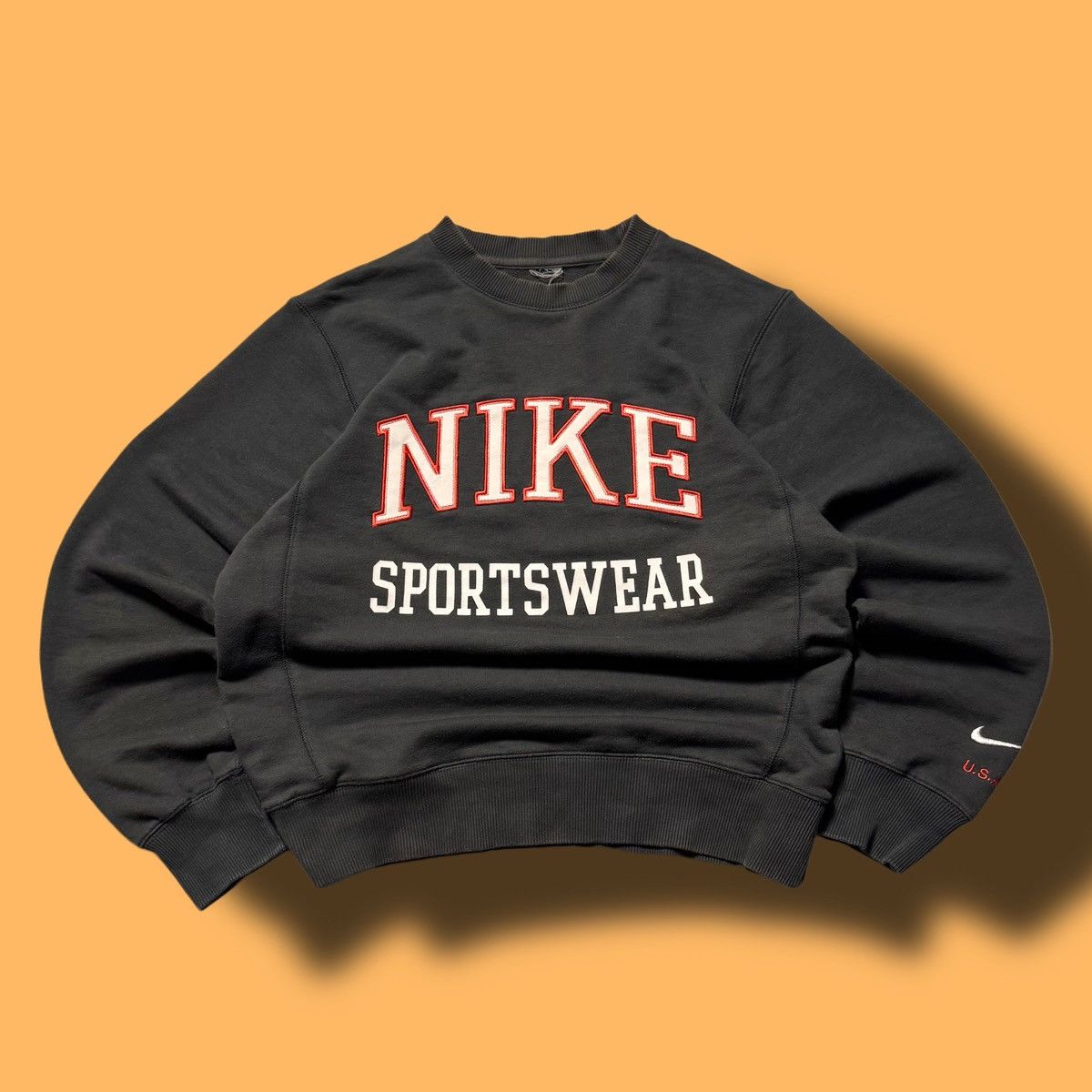Nike × Vintage 00s Nike Vintage Big Logo Oversize Sweatshirt Crewneck Y2K Size US M / EU 48-50 / 2 - 1 Thumbnail