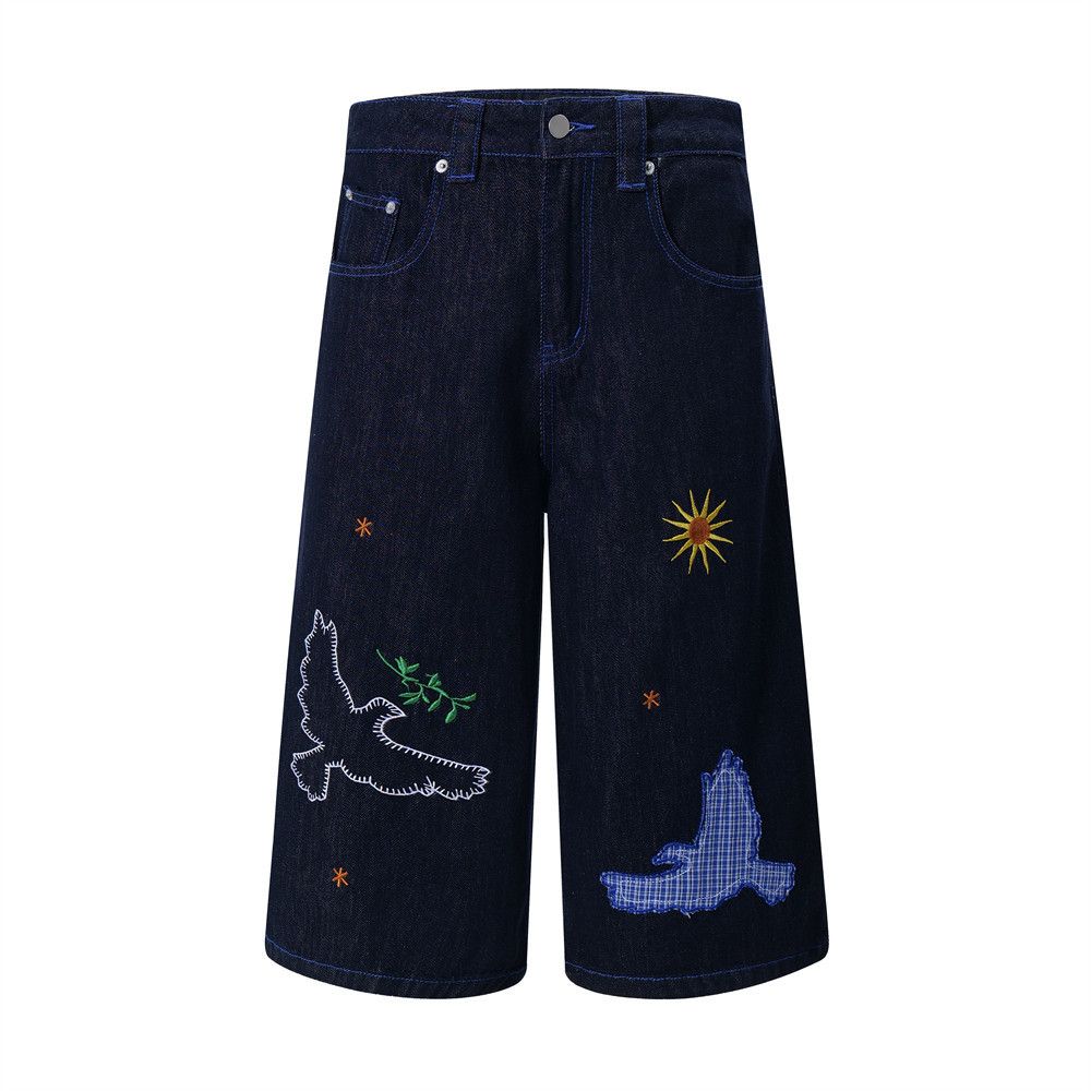 Japanese Brand × Jean Retro plaid contrast pocket cargo denim shorts y2k Size US 32 / EU 48 - 1 Thumbnail