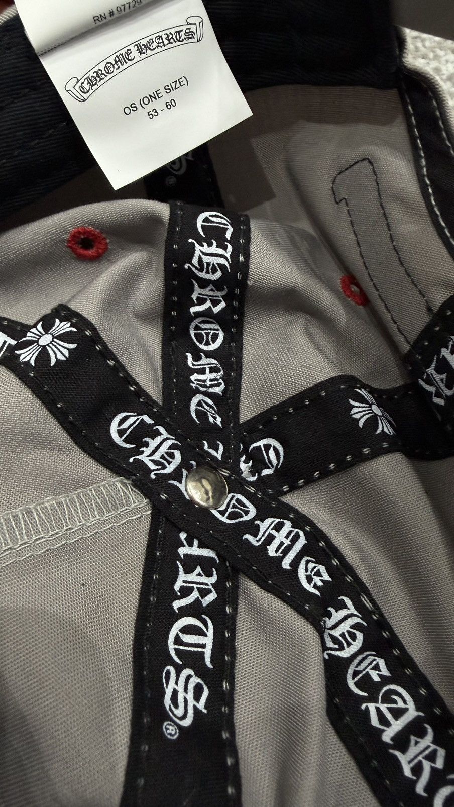 Chrome Hearts Chrome Hearts Gas Station Rock Trucker hat in gray. Size ONE SIZE - 5 Thumbnail