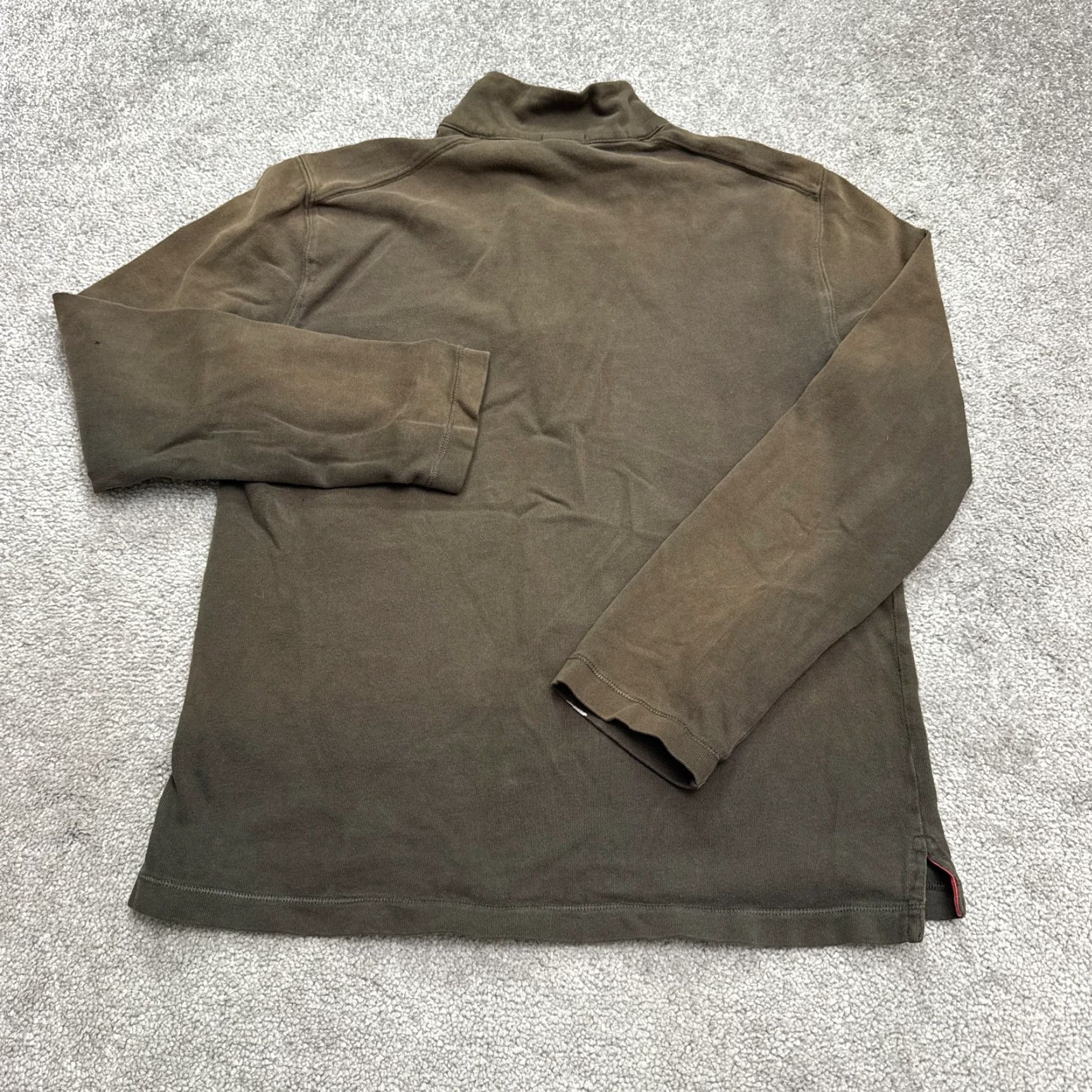 J.Crew J.Crew Sweatshirt Shirt Mens Small 1/4 Zip Green Cotton Mock Neck Outdoor Casual 90s? Size US S / EU 44-46 / 1 - 2 Thumbnail