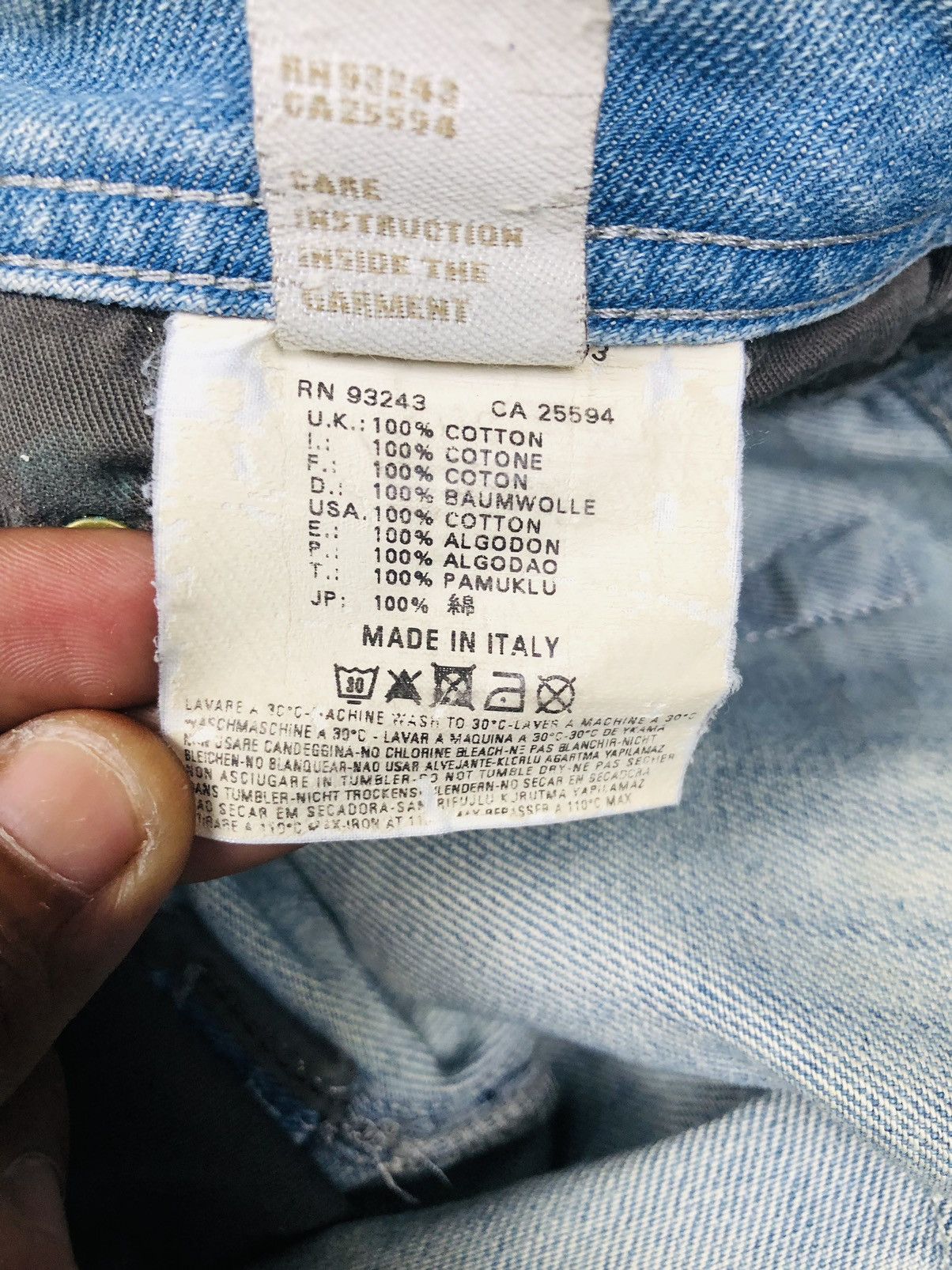 Diesel Diesel Industry Distressed Jeans (35) Size US 29 - 15 Thumbnail