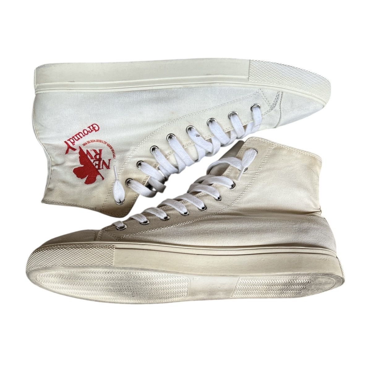 Ground Y Yohji Yamamoto Ground Y x Evangelion hi top sneaker 2015 Size US 10 / EU 43 - 9 Thumbnail