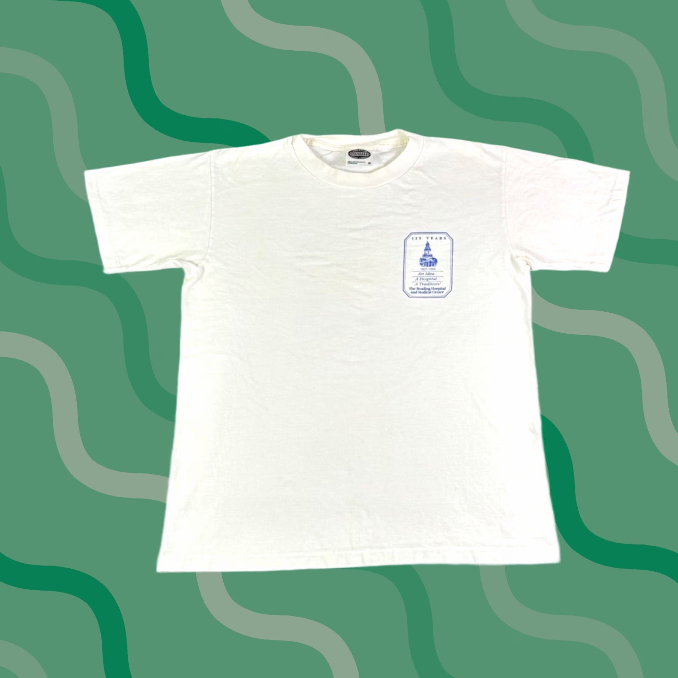 Vintage VINTAGE 1992 Reading Hospital Road Run T-Shirt Mens Medium White 90s Sportswear Graphic Tee Mens Size US M / EU 48-50 / 2 - 1 Thumbnail