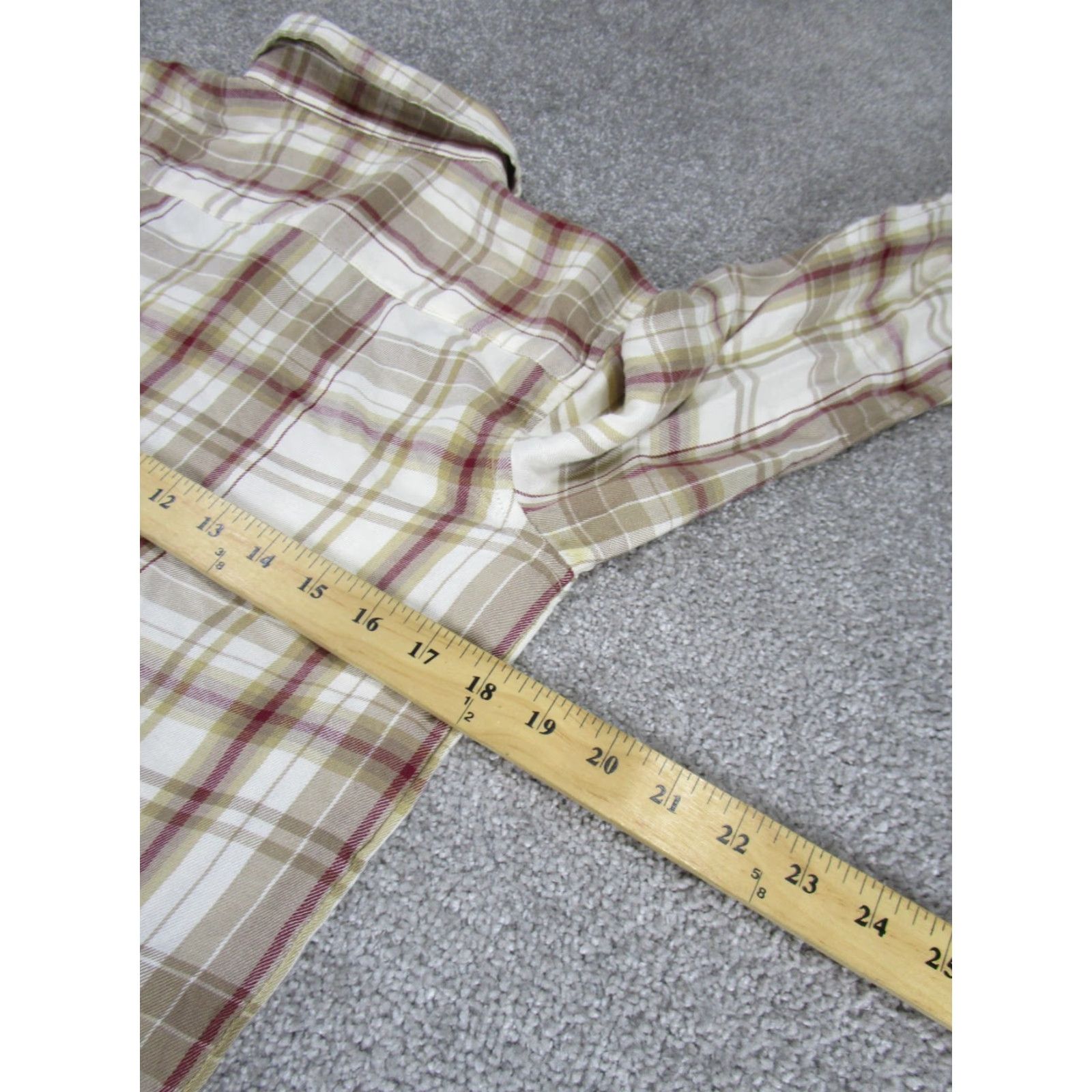 Ralph Lauren VINTAGE Lauren Ralph Lauren Shirt Womens XS White Plaid Button-Up Long Sleeve Collared Regular Fit Adult Womens Size XS / US 0-2 / IT 36-38 - 5 Thumbnail