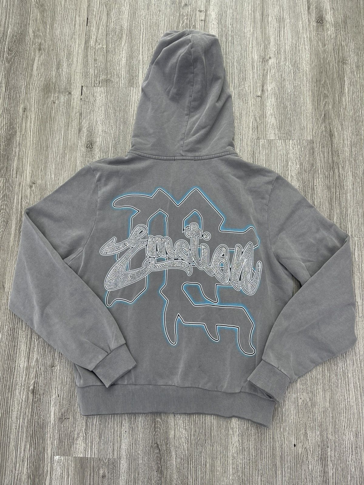 Other Mixed Emotions Angel zip up hoodie grey/blue Size US S / EU 44-46 / 1 - 2 Thumbnail