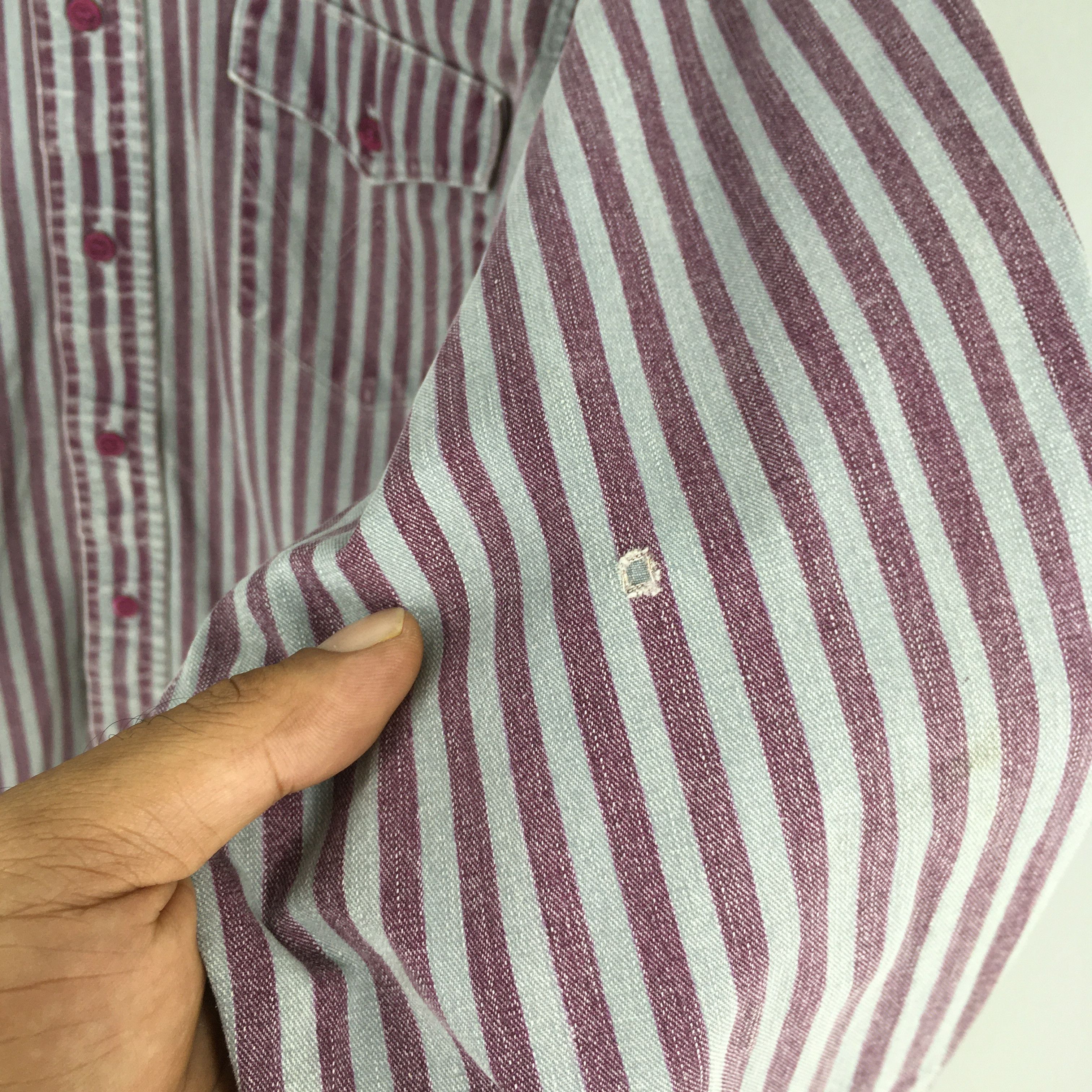 Wrangler Vintage Wrangler Vertical Striped Western Shirt Medium Size US M / EU 48-50 / 2 - 5 Thumbnail