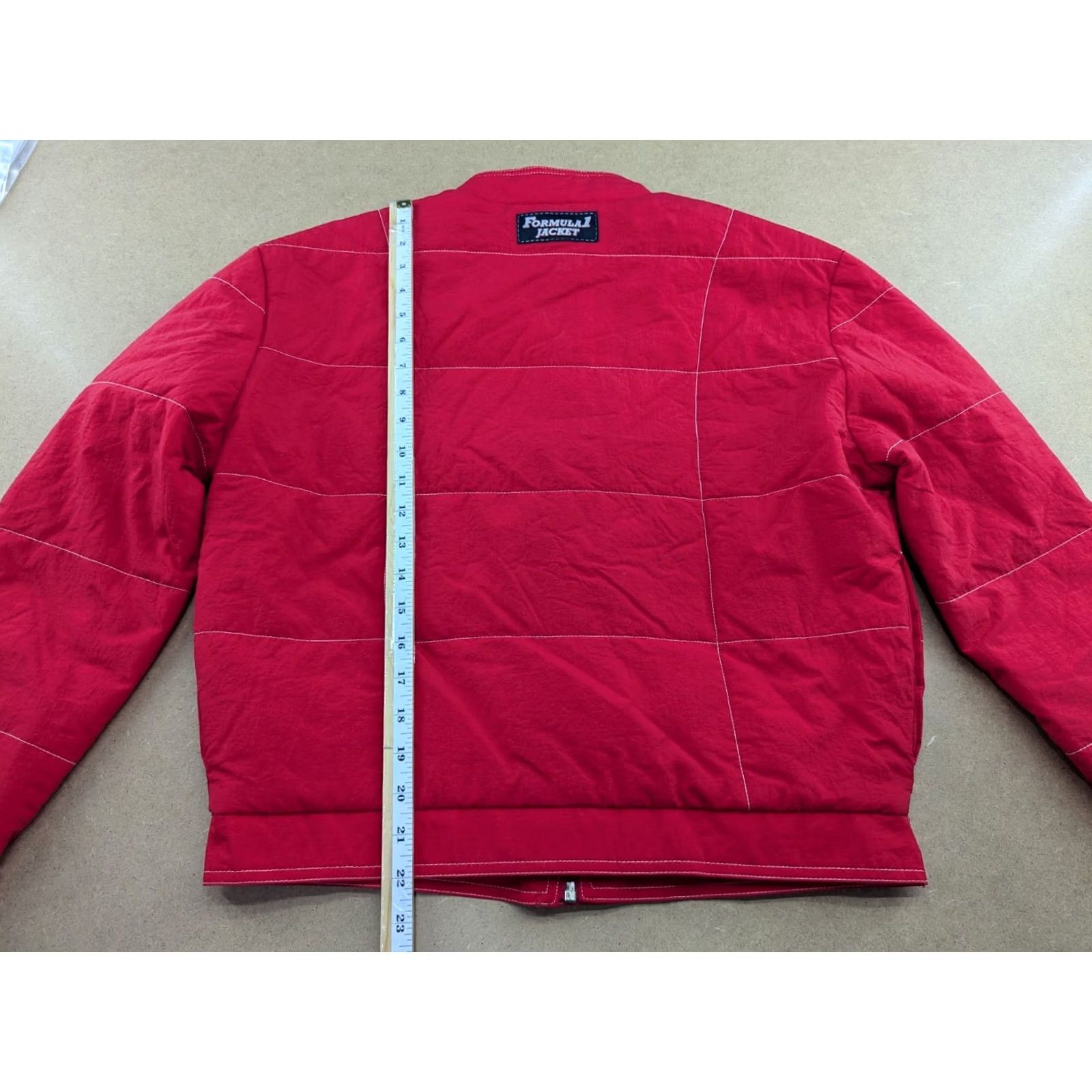 Vintage VINTAGE Parmalat F1 Racing Mens Jacket S Red Motorcycle Jacket Lining Nylon Water Resistant 90s Mens Size US S / EU 44-46 / 1 - 6 Thumbnail