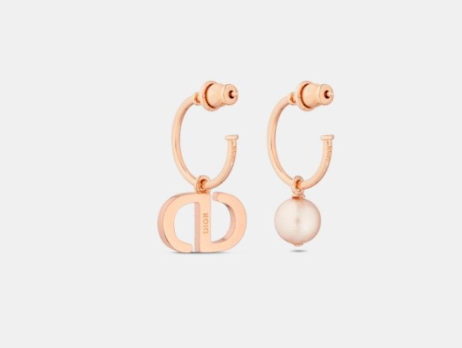 Dior o1w1db11224 Size: OS / Petit CD Earrings in Pink Size ONE SIZE - 3 Thumbnail