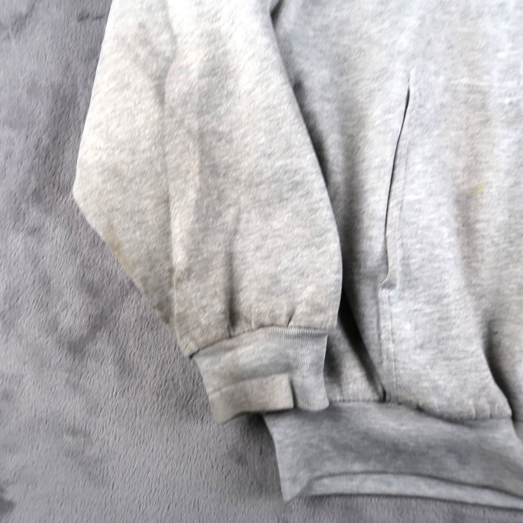 Vintage VINTAGE Franklin Hoodie Main Zip Gray XL Adult 90s Warm Lined Thermal Pockets Full Zip Mens Size US XL / EU 56 / 4 - 5 Thumbnail