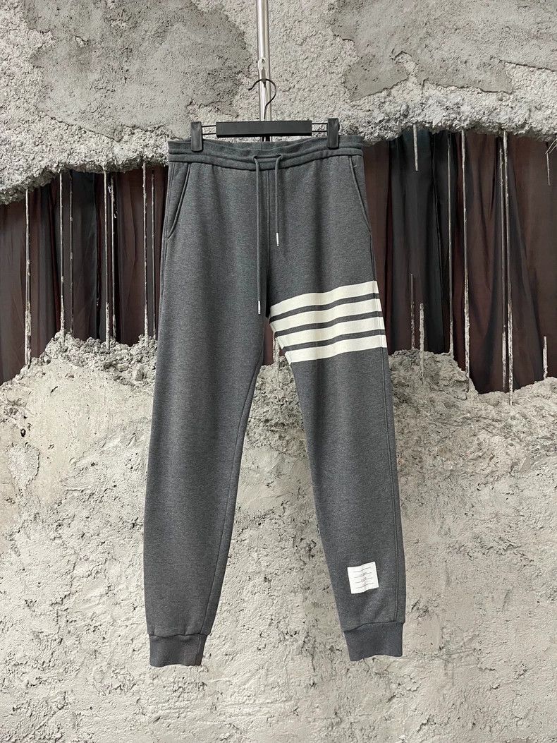 Thom Browne Gray Sweatpants Sports Long Pants-dmc