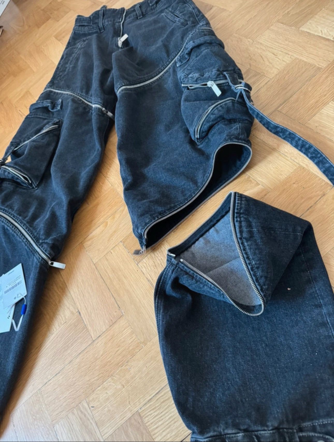 Off-White Off white denim zipper pants Size US 30 / EU 46 - 6 Thumbnail