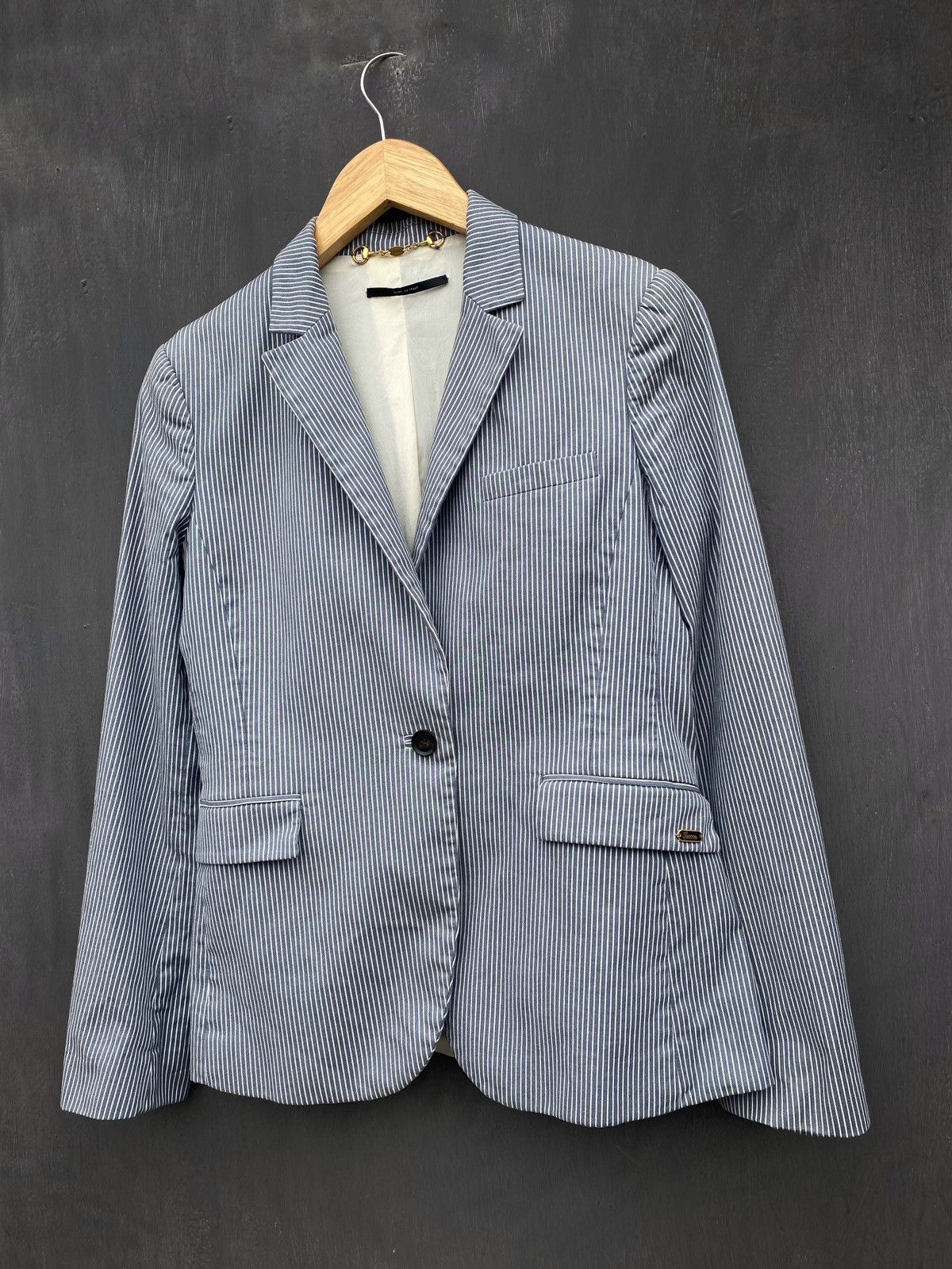 Gucci Gucci stripped blazer jacket size 40 made in italy Size S / US 4 / IT 40 - 1 Thumbnail