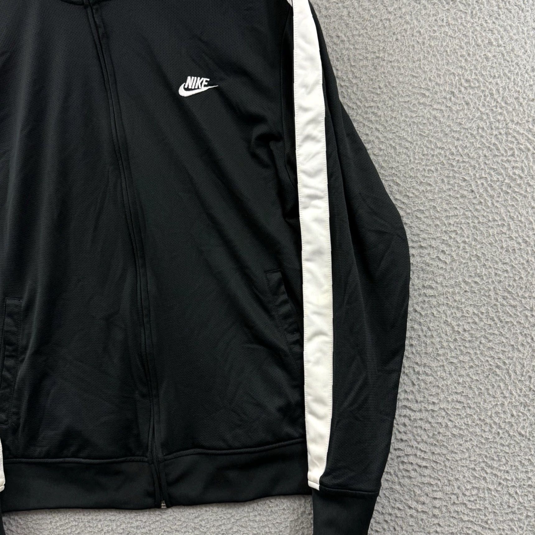 Nike VINTAGE Nike Jacket Men’s XL Black Full Zip Long Sleeve Warm Up Outdoor Sport Outdoor Size US XL / EU 56 / 4 - 5 Thumbnail
