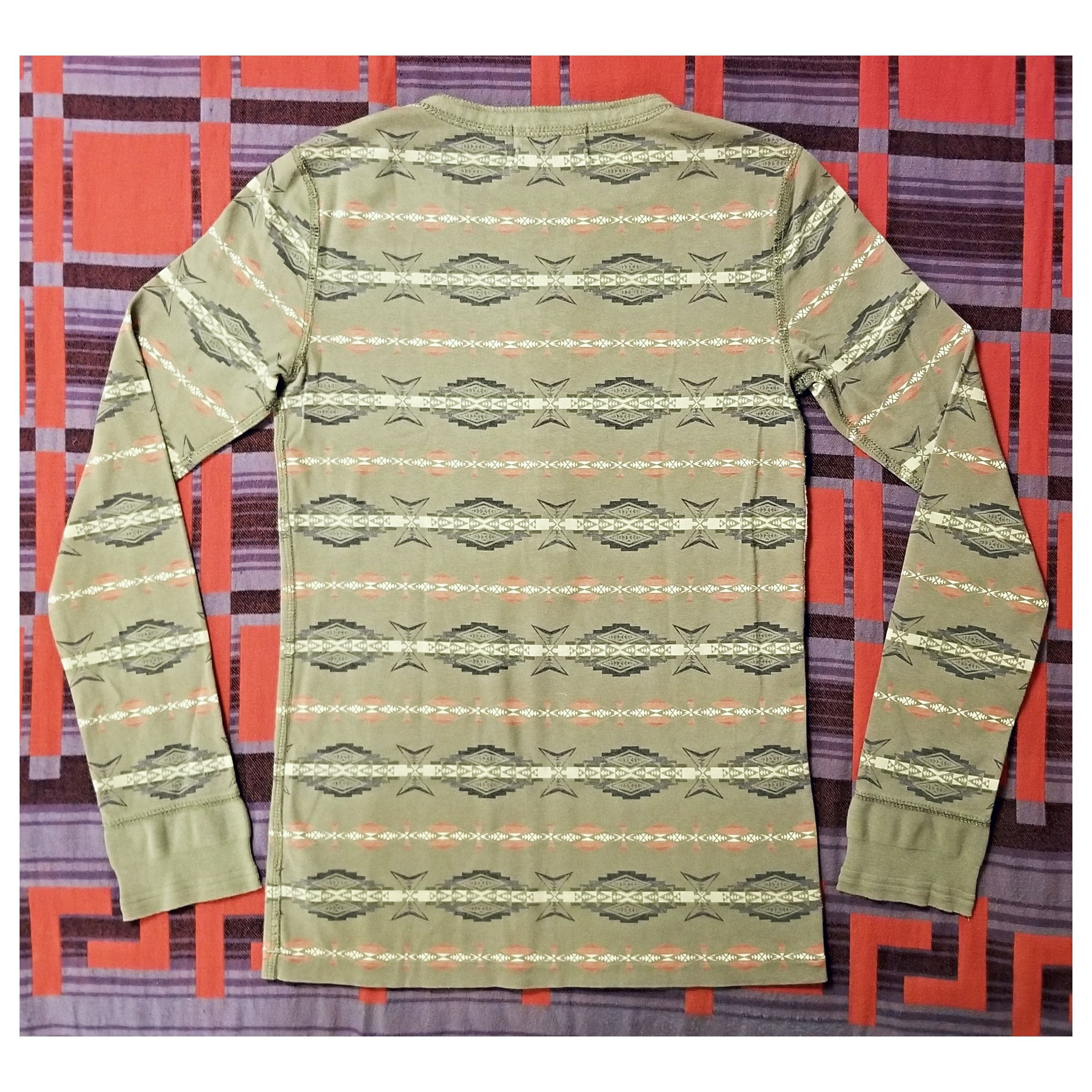RRL Ralph Lauren × Ralph Lauren × Vintage DOUBLE RL RALPH LAUREN RRL HENLEY SHIRT- WOMEN'S SIZE 1 Size S / US 4 / IT 40 - 7 Thumbnail