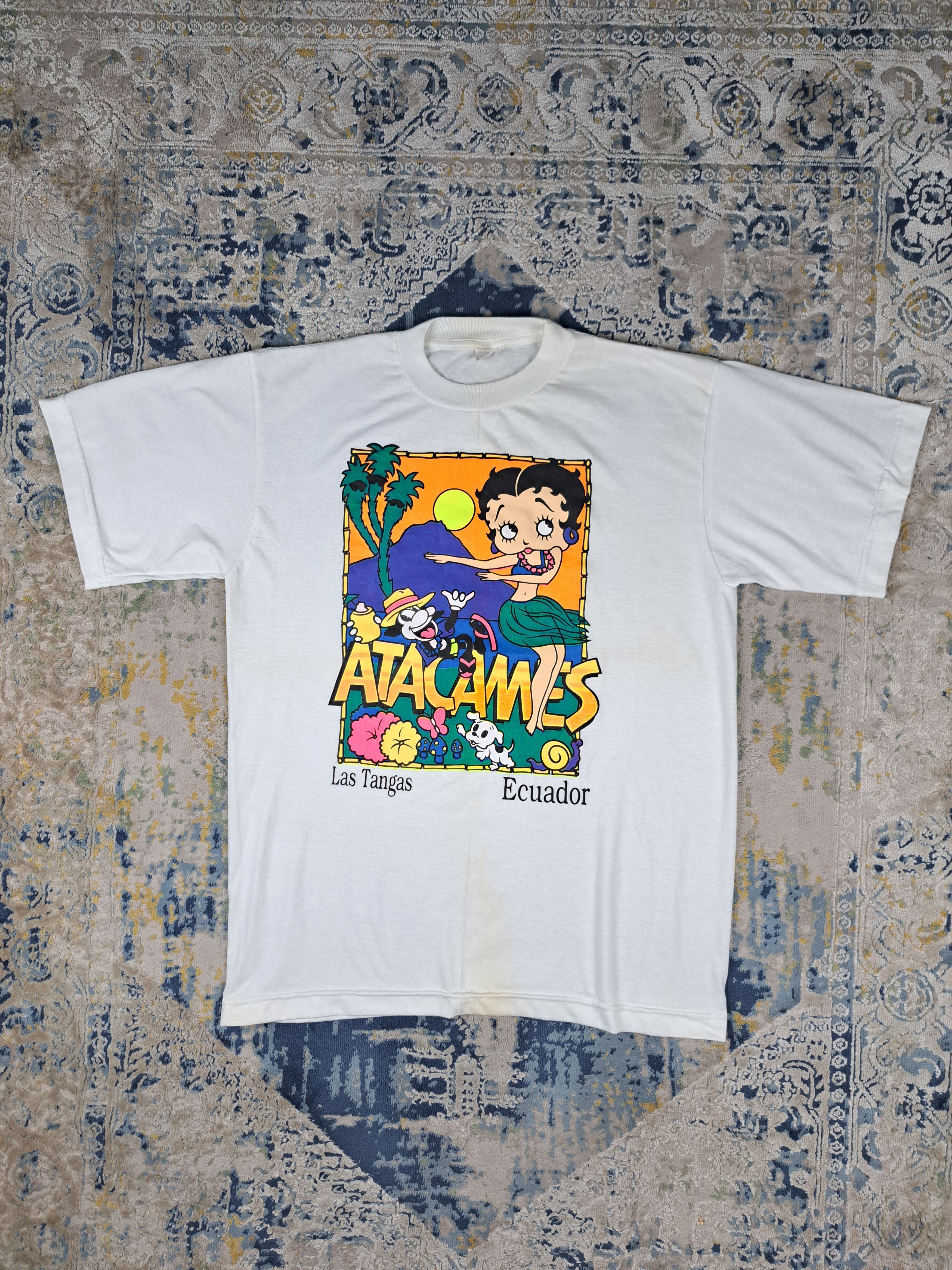 Vintage Vintage 90s Betty Boop Souvenir Tee Pin Up Girl Holiday Size US L / EU 52-54 / 3 - 1 Thumbnail
