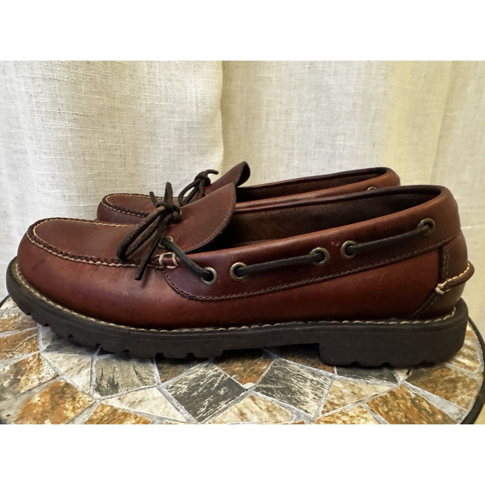 L.L. Bean Restored Vintage L.L. Bean Leather Blucher Moccasins M9.5 Size US 9.5 / EU 42-43 - 9 Thumbnail