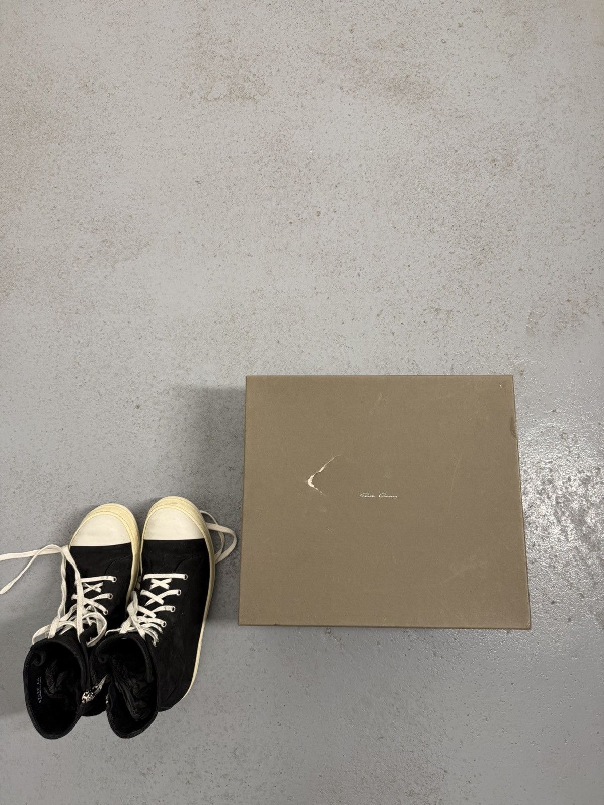 Rick Owens Rick Owens Mainline Nubuck High Ramones With Shopper And Box Size US 11 / EU 44 - 15 Thumbnail