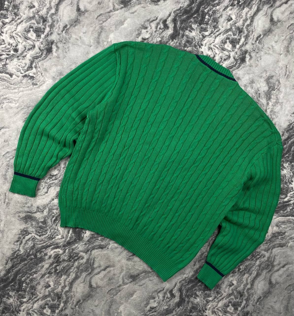 Lacoste Vintage Lacoste Chemise Cable Knit Sweater Cardigan Size US L / EU 52-54 / 3 - 10 Thumbnail