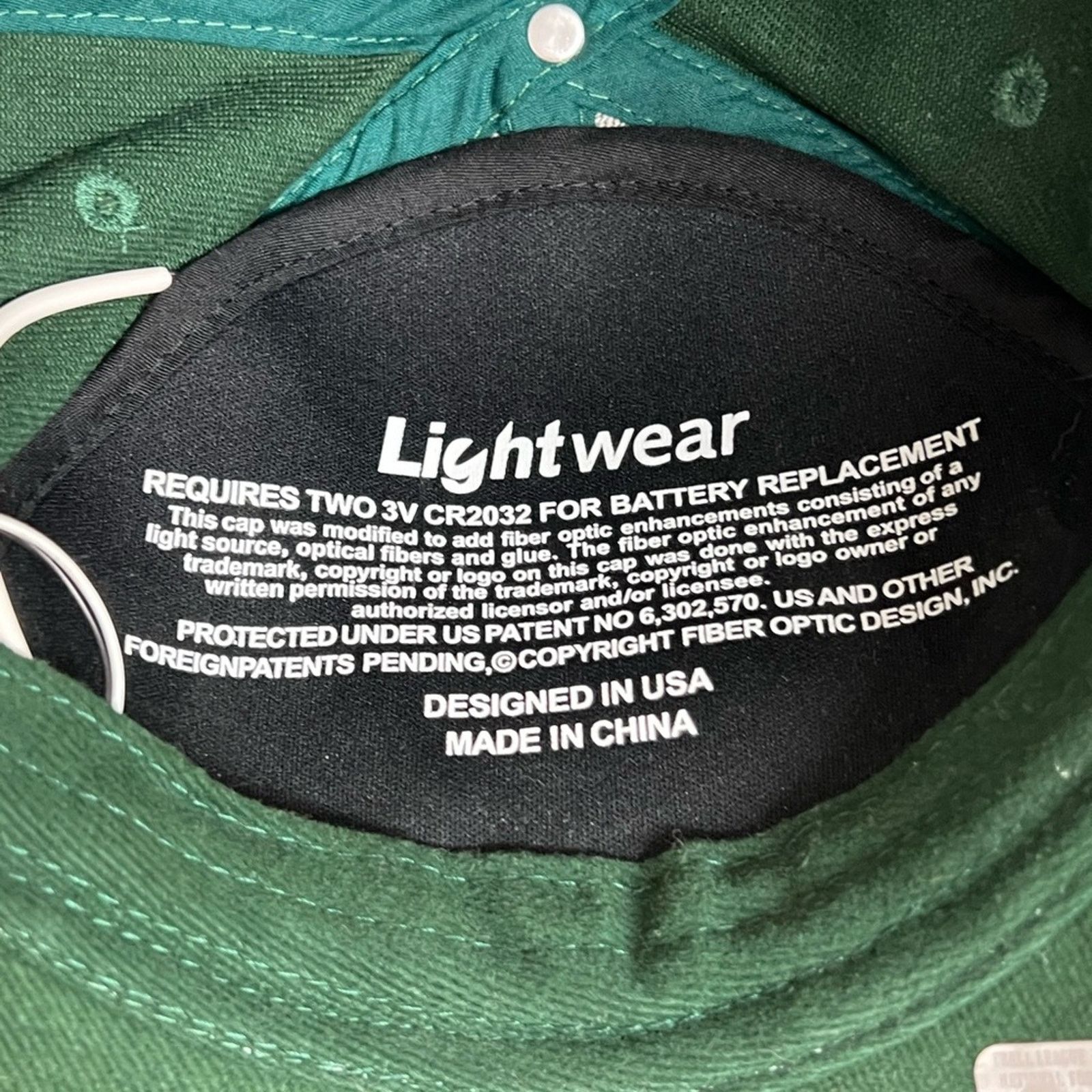 NFL Lightwear Green Bay Packers Light Up Hat Corduroy Logo Size ONE SIZE - 7 Thumbnail
