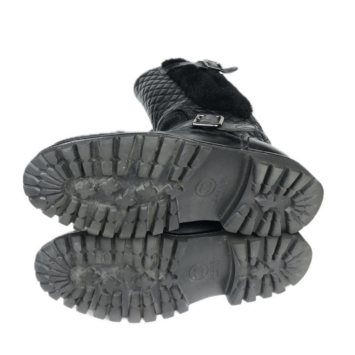 Chanel Chanel Karl Lagerfeld moto boots Size US 9 / IT 39 - 10 Thumbnail