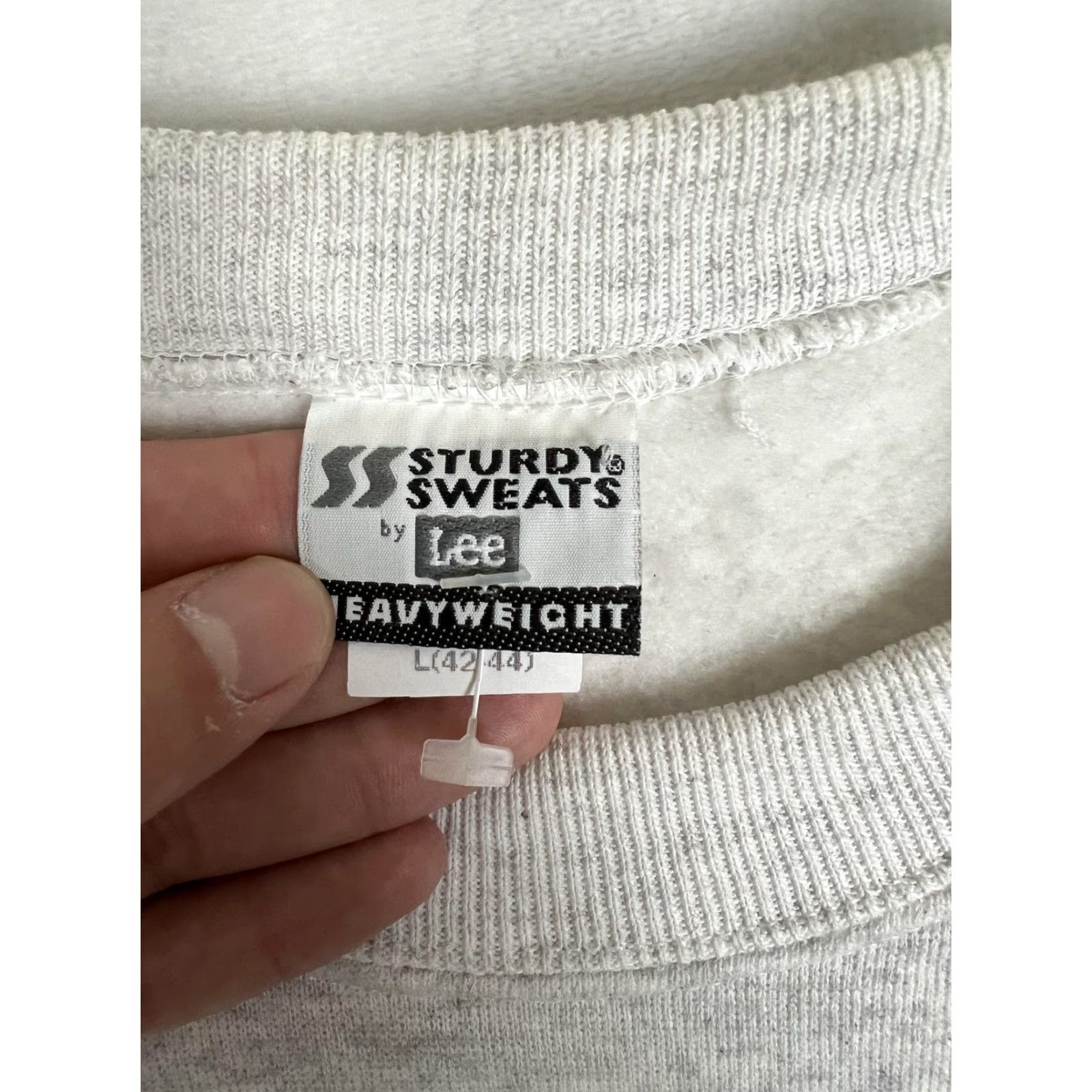 Lee VINTAGE Lee Sturdy Sweats Sweatshirt Mens Large Gray Heavyweight Crewneck Blank Short Summary Size US L / EU 52-54 / 3 - 7 Thumbnail