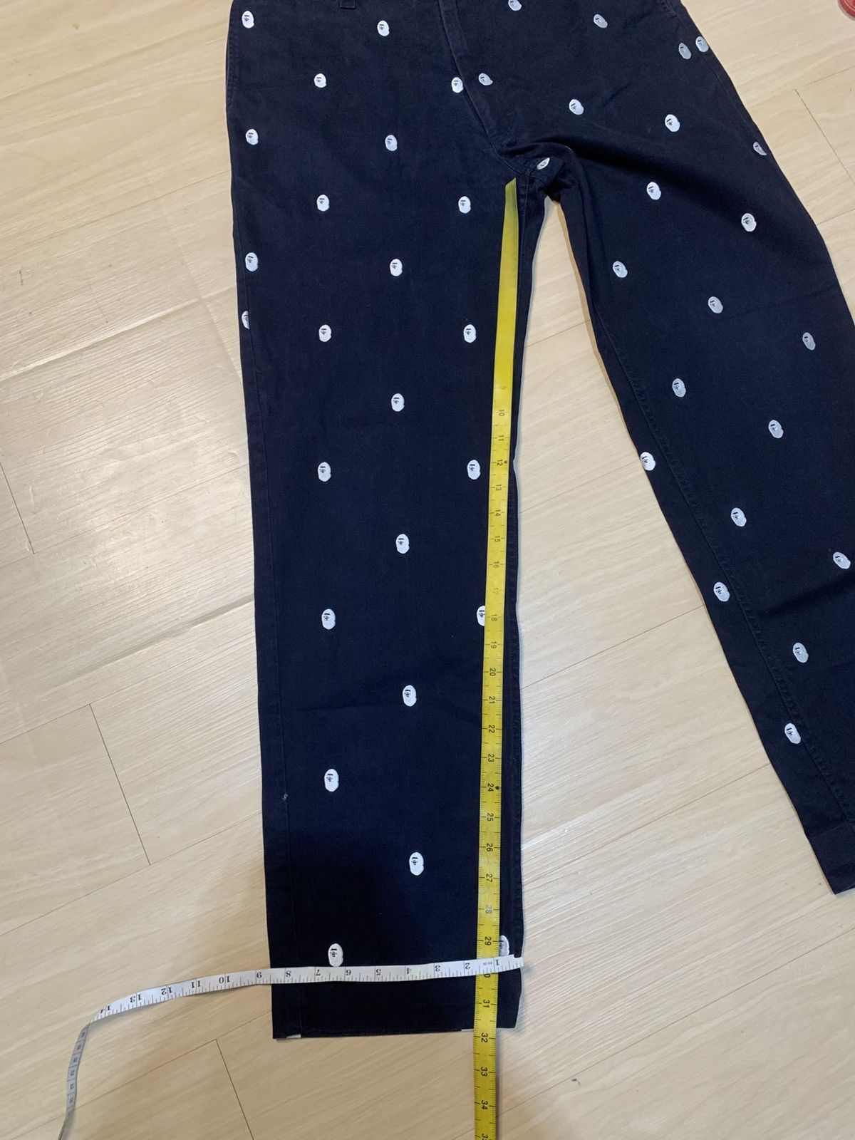 Bape 🔥 Rare Bape Full Embroidery Head Pants Size US 34 / EU 50 - 18 Thumbnail