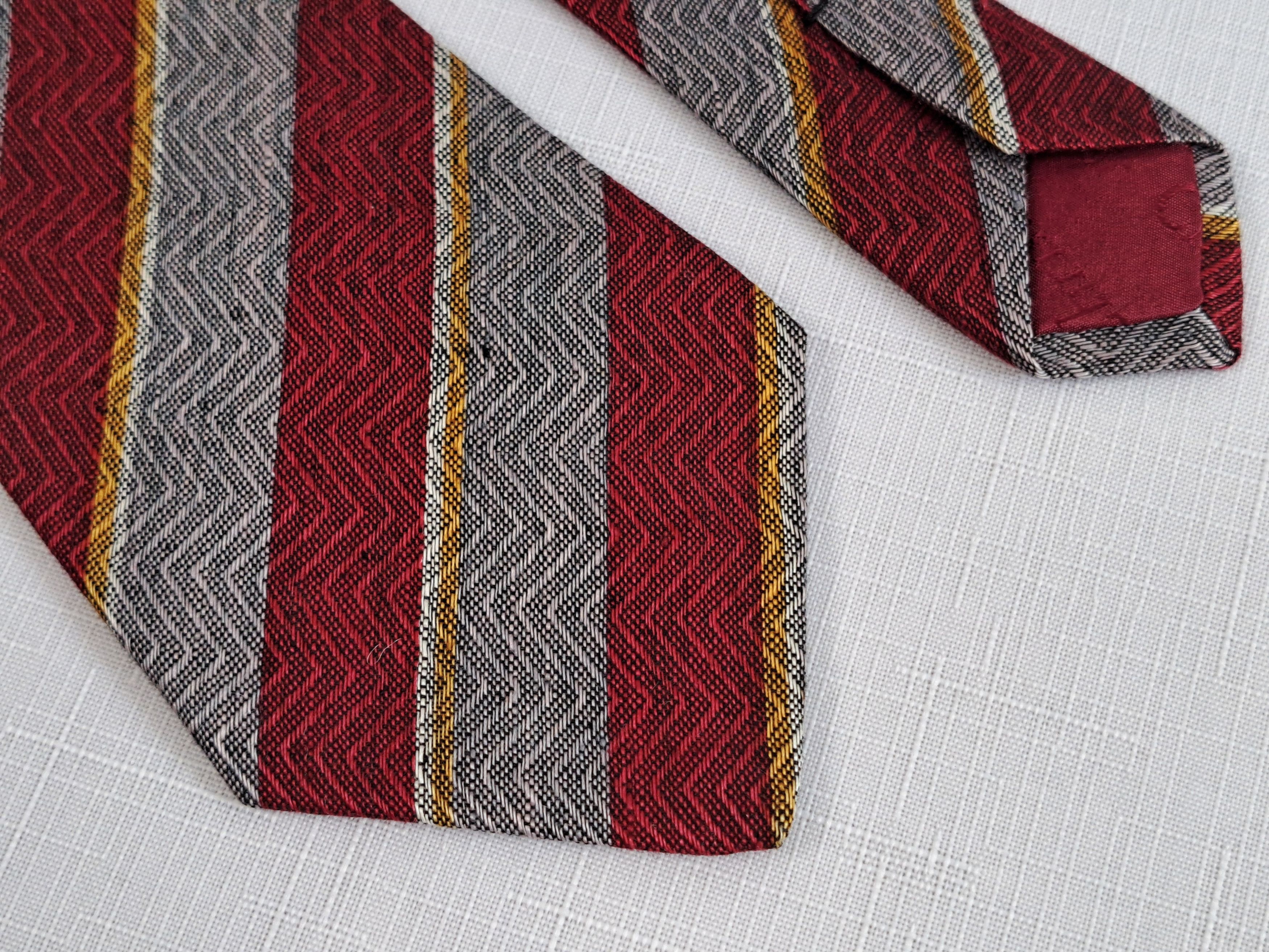 Dior × Vintage Vintage Christian Dior striped linen tie. Size ONE SIZE - 8 Thumbnail