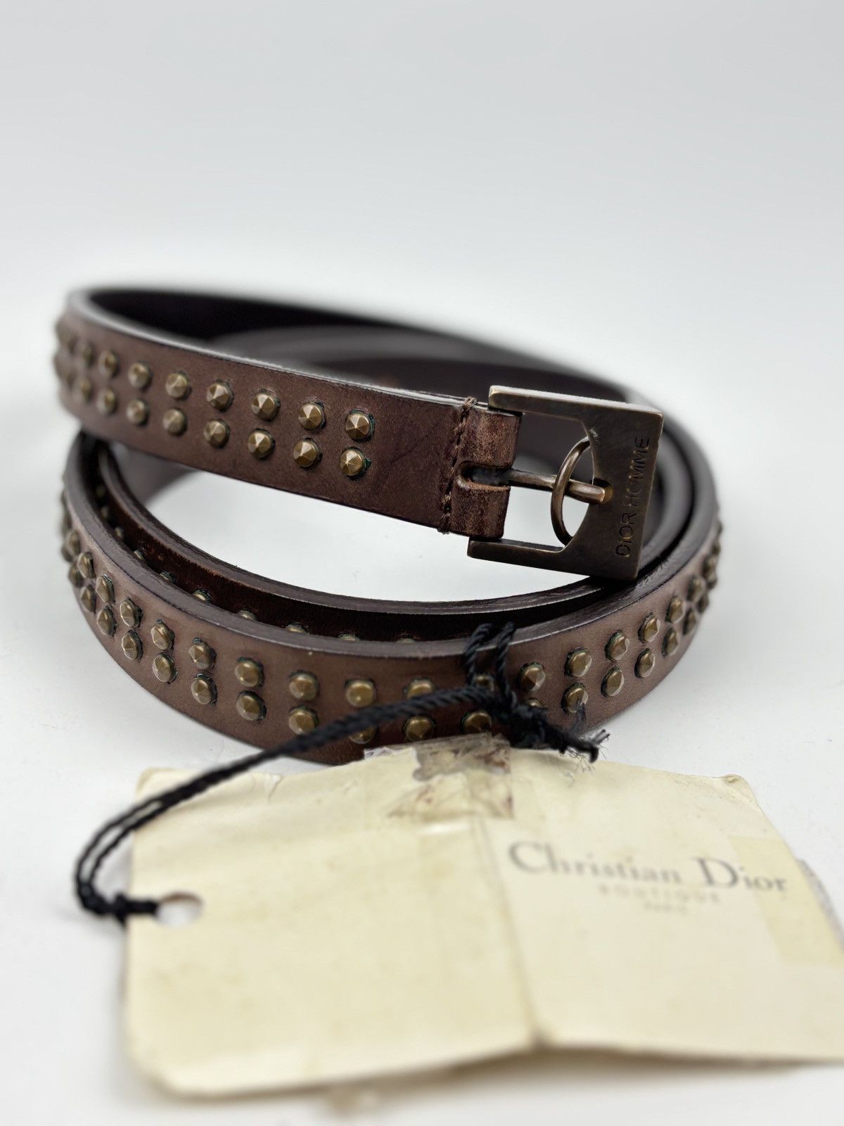 Dior × Hedi Slimane A/W 2003 “Luster” Triple Prong Belt