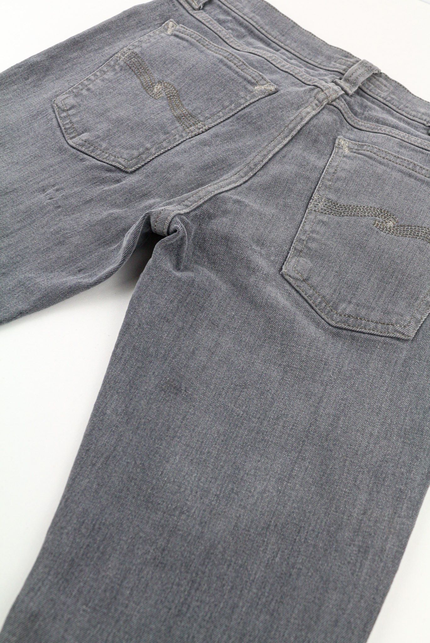 Nudie Jeans TIGHT LONG JOHN W29/L32 Organic Charcoal Slim Fit 80672 Size US 29 - 9 Thumbnail