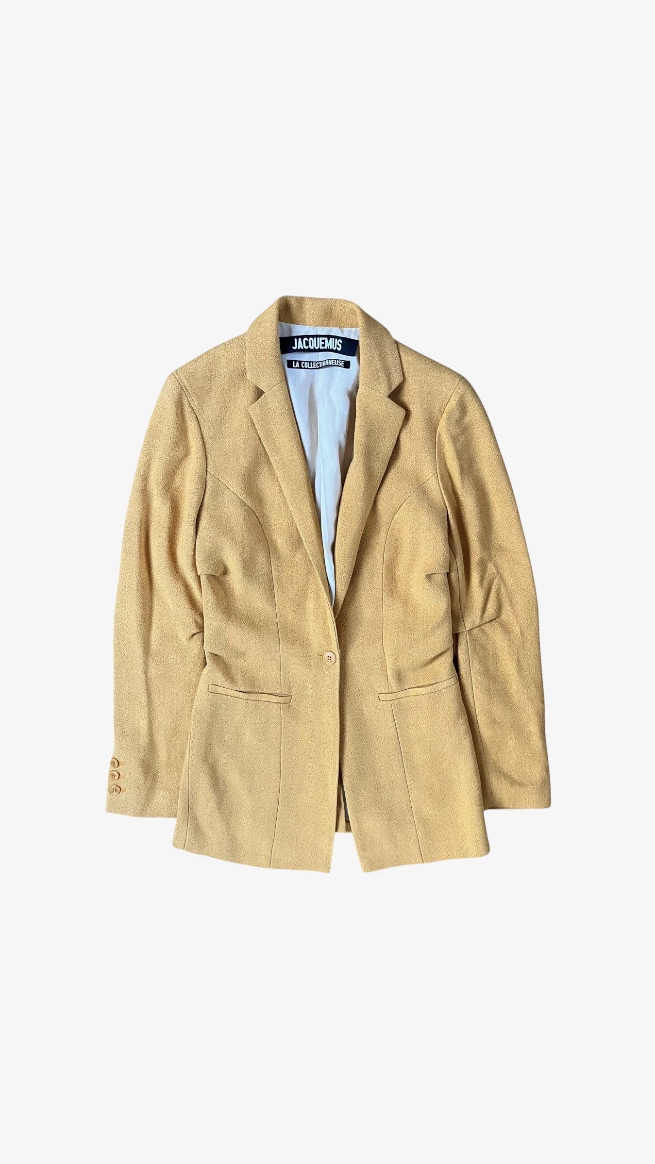 Jacquemus Women's Jacquemus La Collectionneuse Yellow Blazer Size S / US 4 / IT 40 - 1 Thumbnail