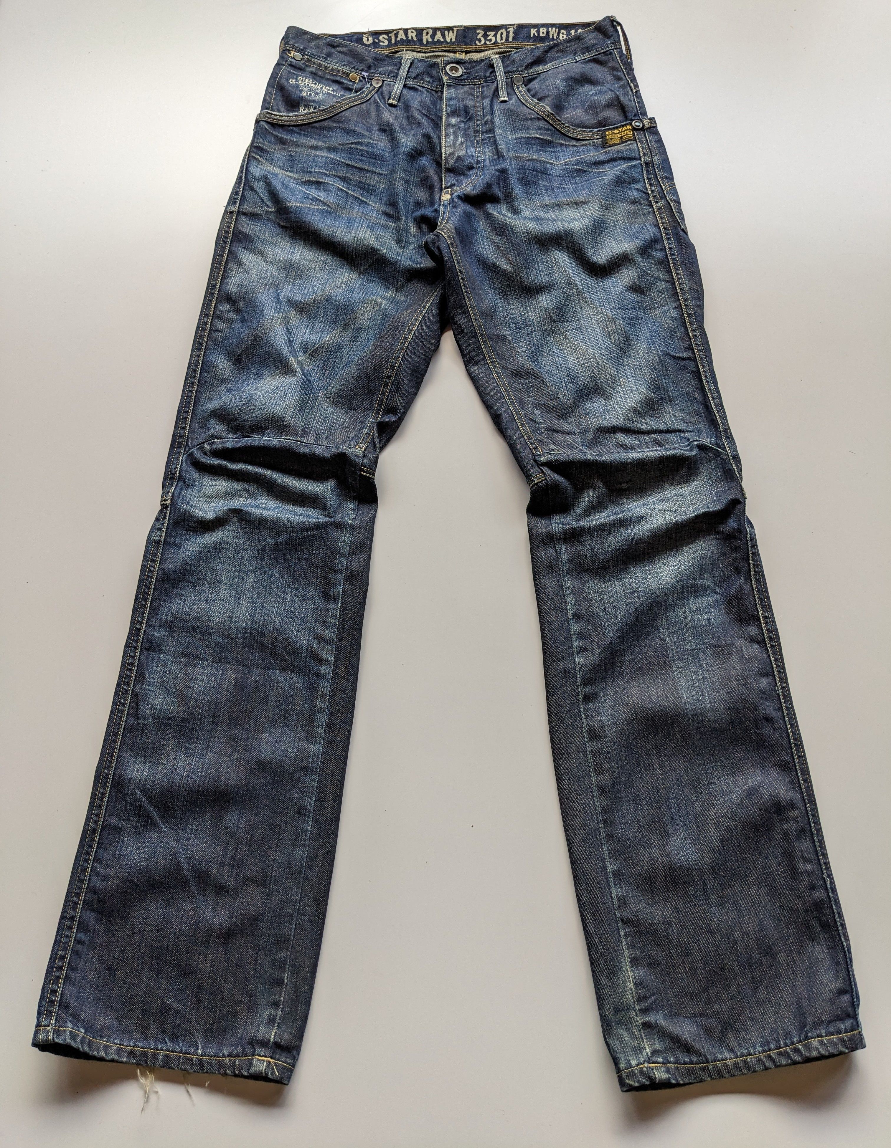 G-Star × Indigo × Jean G-Star Raw 3301 indigo jeans Size US 31 - 3 Thumbnail